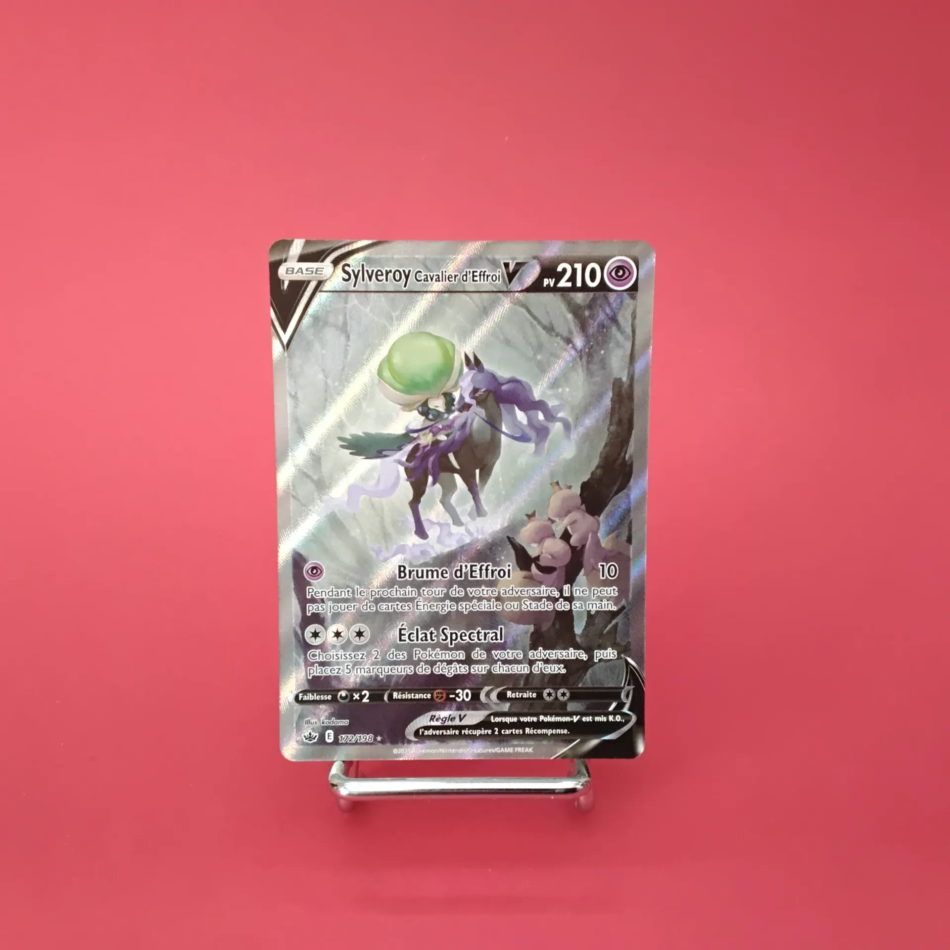 Carte Pokemon, Sylveroy cavalier d'effroi 172/198 EB06- Régne de Glace - Alternative Art (Secret) - État Near Mint (FR)