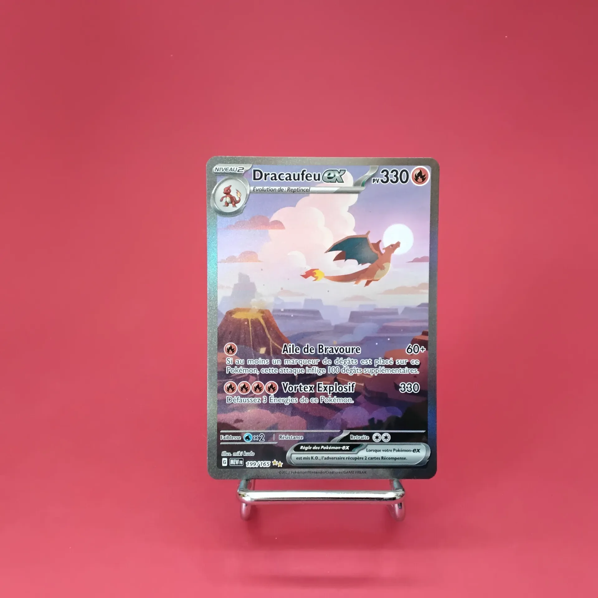 Carte Pokemon Dracaufeu EX 199/165 EV03.5  -151 - Alternative Art (Secret) - Etat Excellent (FR)