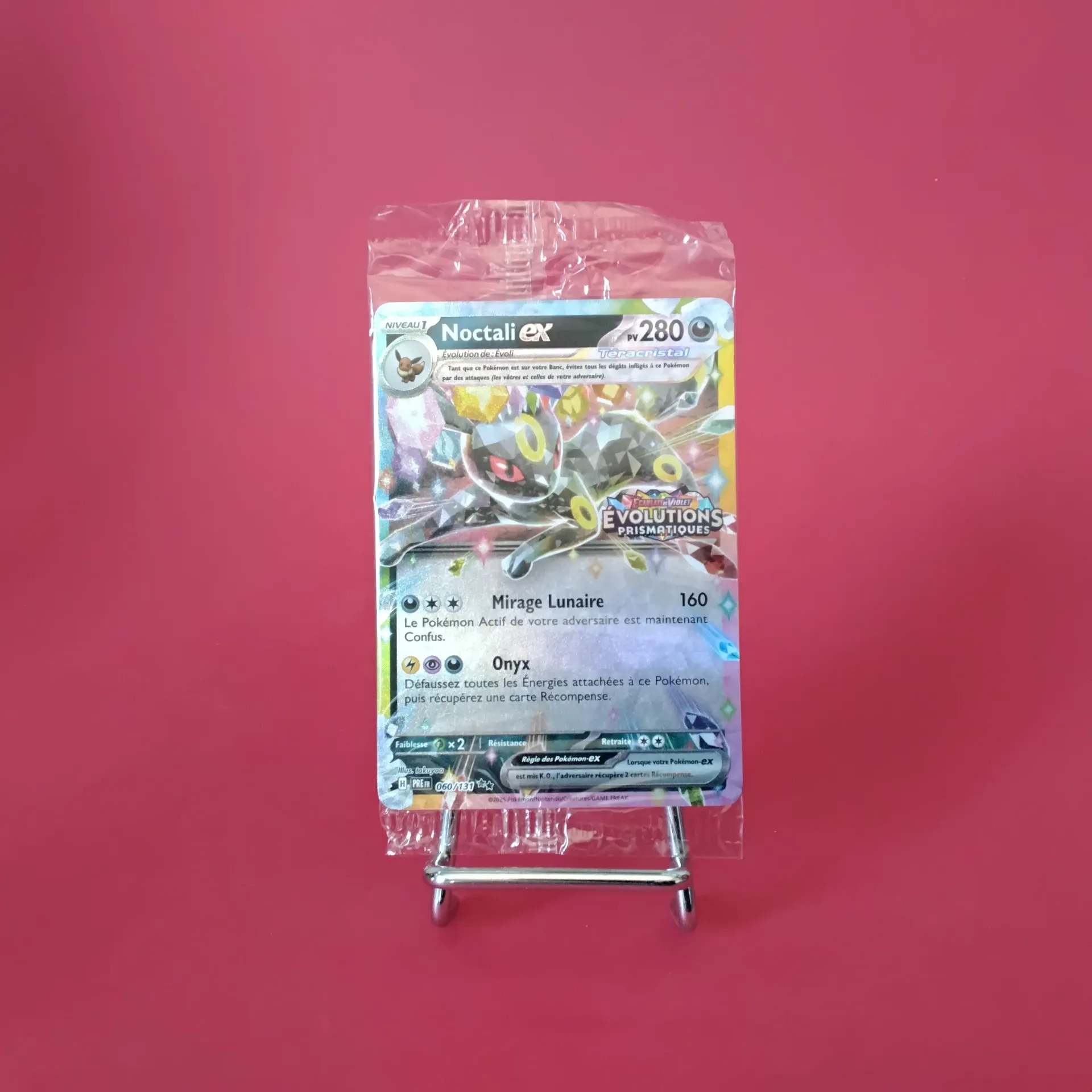 Carte Pokemon Noctali EX 060/131 EV08.5 - Evolution Prismatique - Stamp - Etat Near Mint (FR)