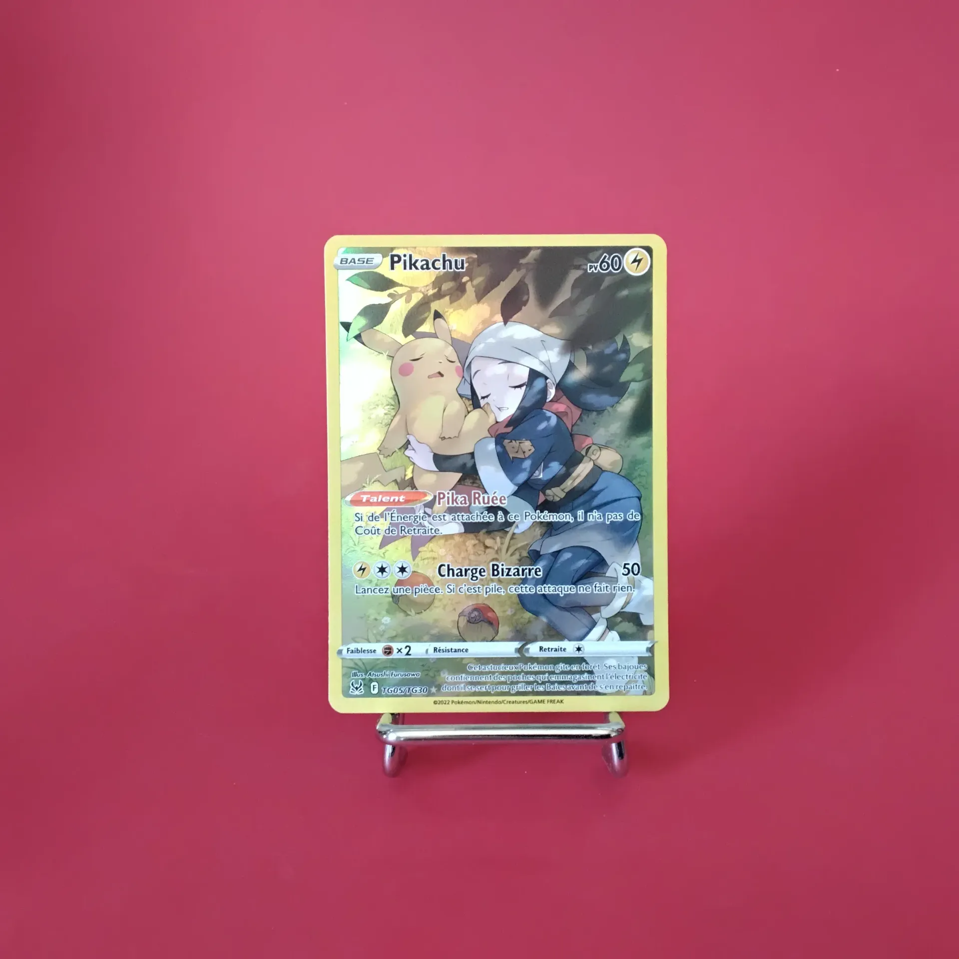 Carte Pokemon Pikachu TG05/TG30 - EB11 - Origines Perdues - A.R. Secret - Etat Near Mint (FR)
