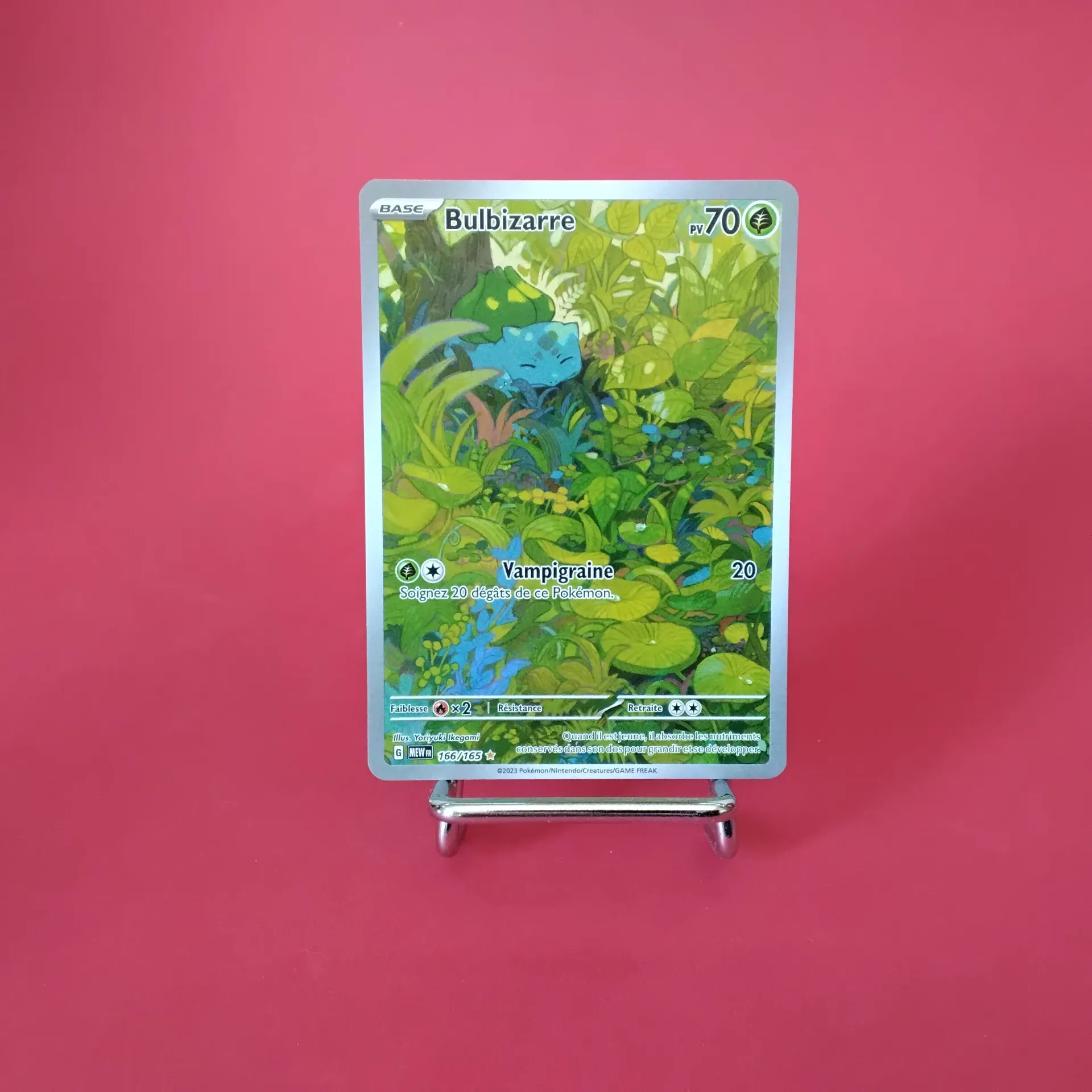 Carte Pokemon Bulbizarre 166/165 - EV3.5 - 151 - A.R. Secret - Etat Near Mint (FR)