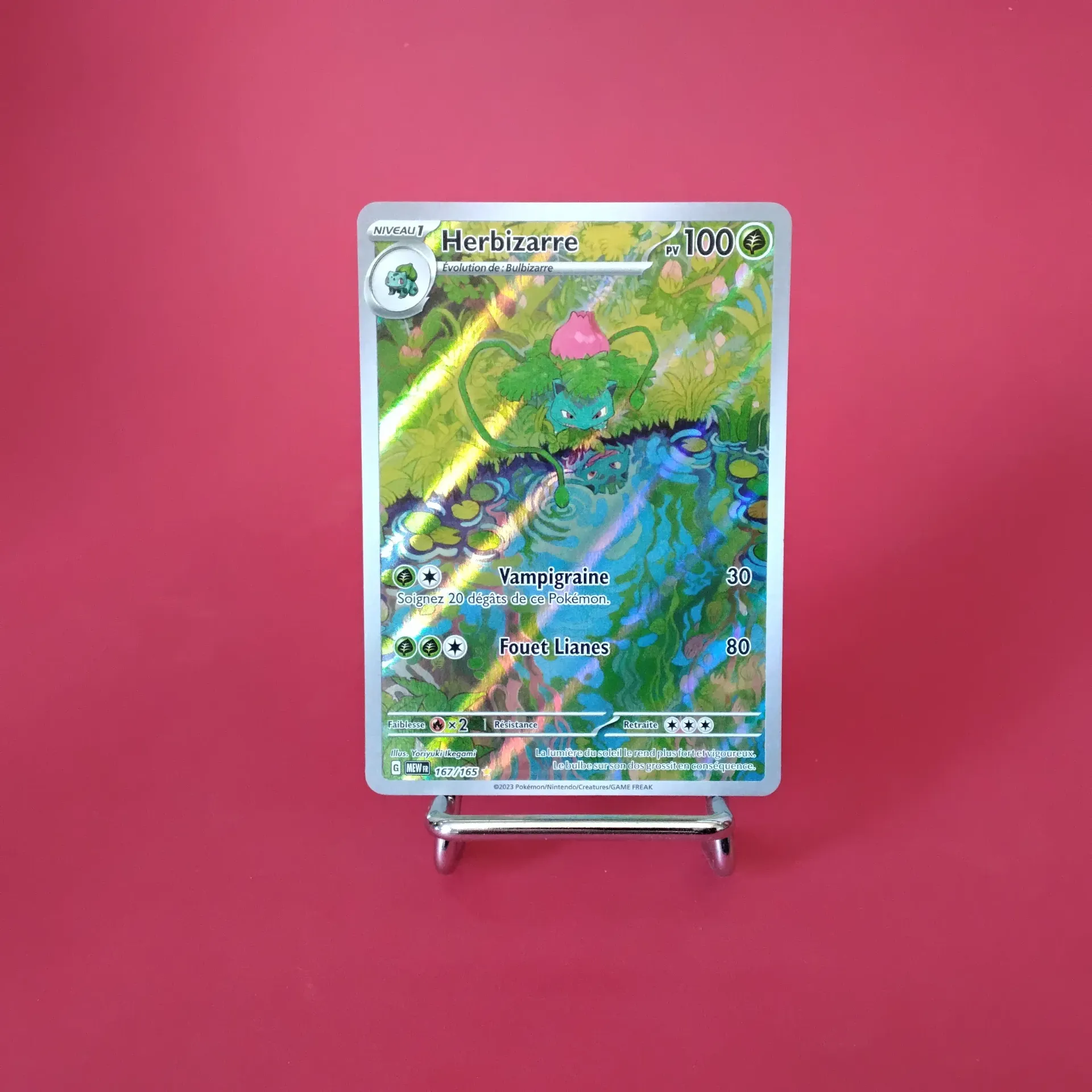 Carte Pokemon Herbizarre 167/165 - EV3.5 - 151 - A.R. Secret - Etat Near Mint (FR)