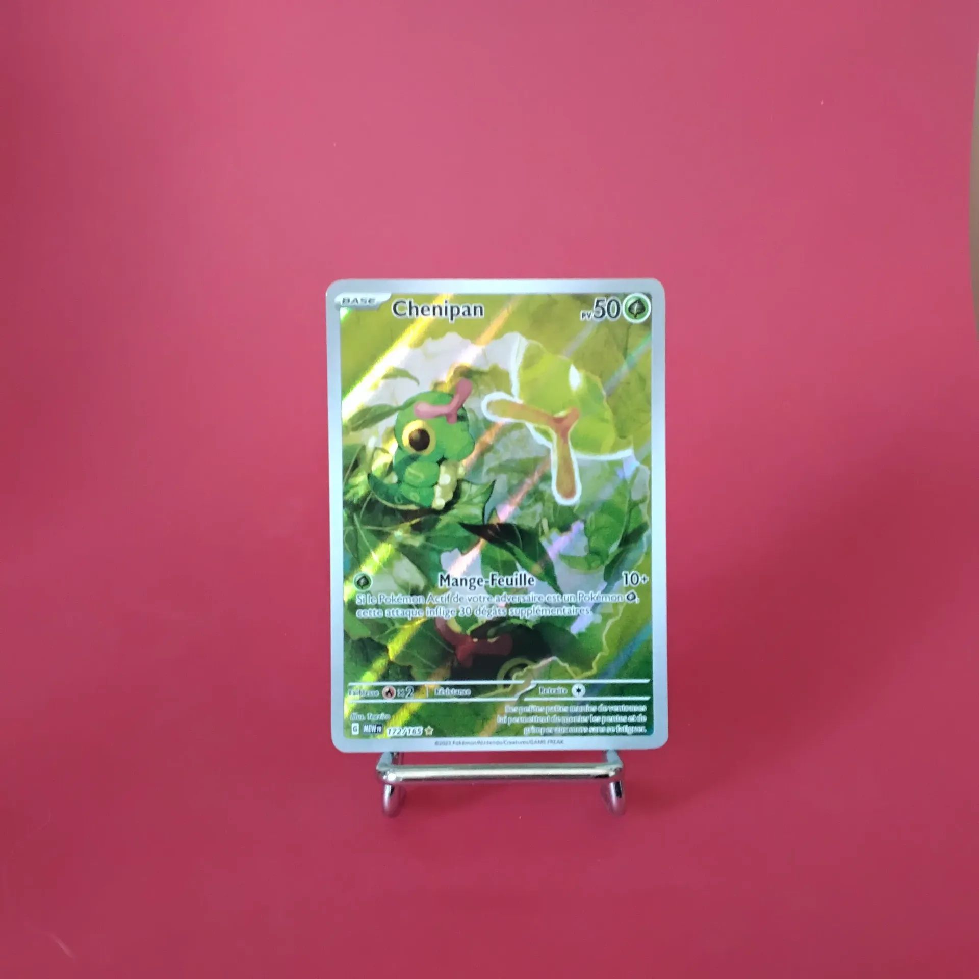 Carte Pokemon Chenipan 172/165 - EV3.5 - 151 - A.R. Secret - Etat Near Mint (FR)