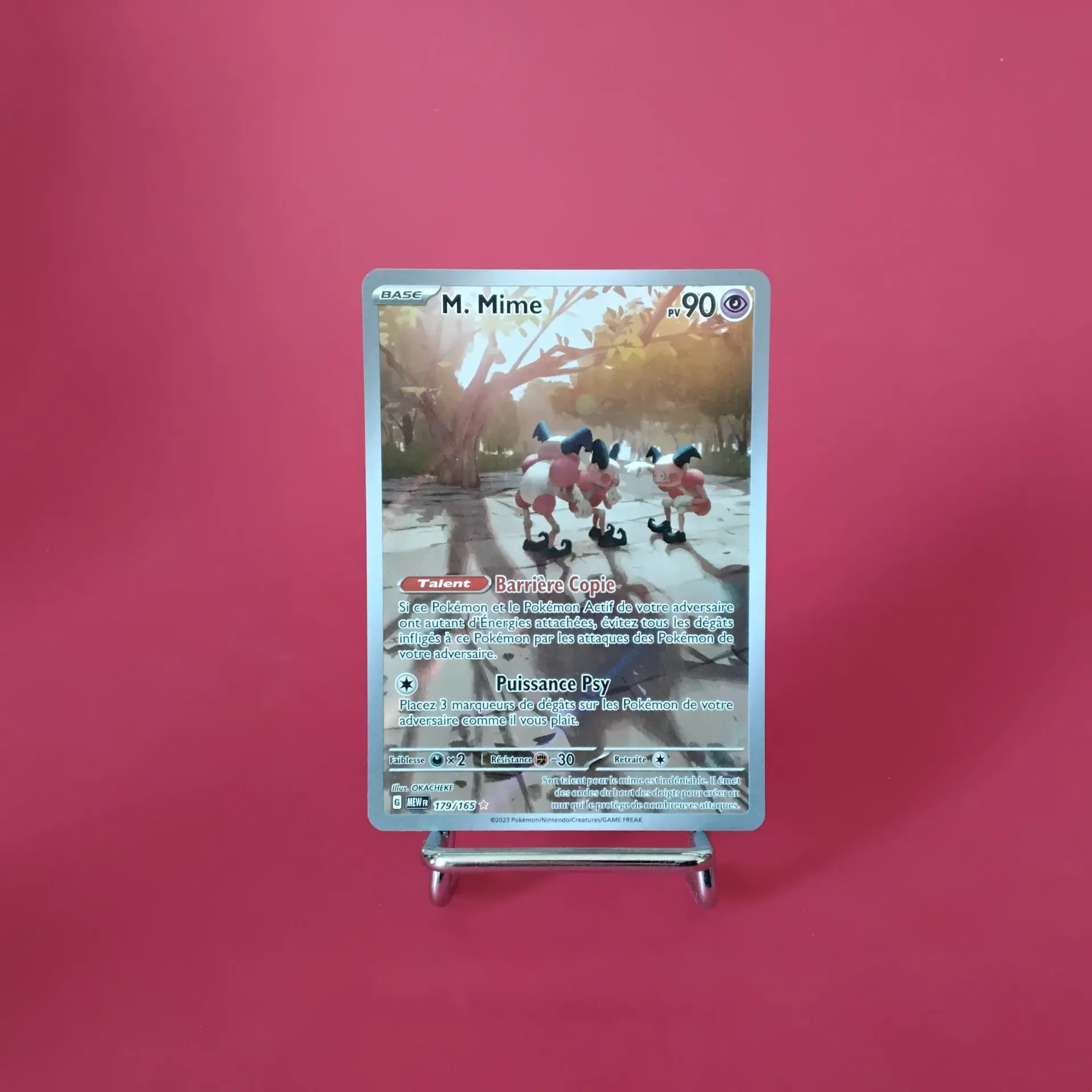 Carte Pokemon M.Mime 179/165 - EV3.5 - 151 - A.R. Secret - Etat Near Mint (FR)