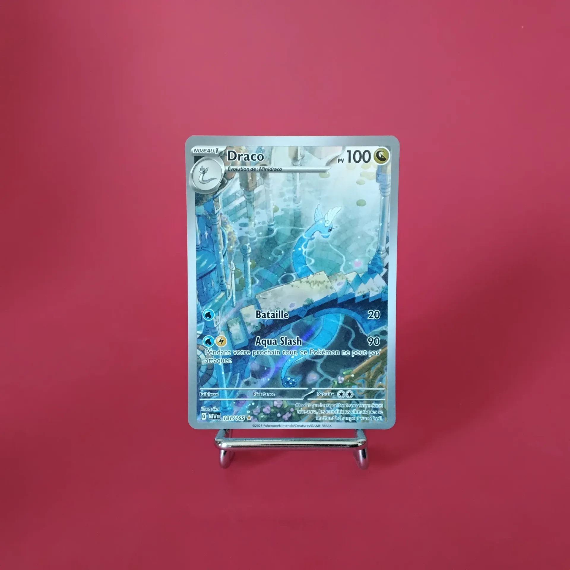 Carte Pokemon Draco 181/165 - EV3.5 - 151 - A.R. Secret - Etat Near Mint (FR)