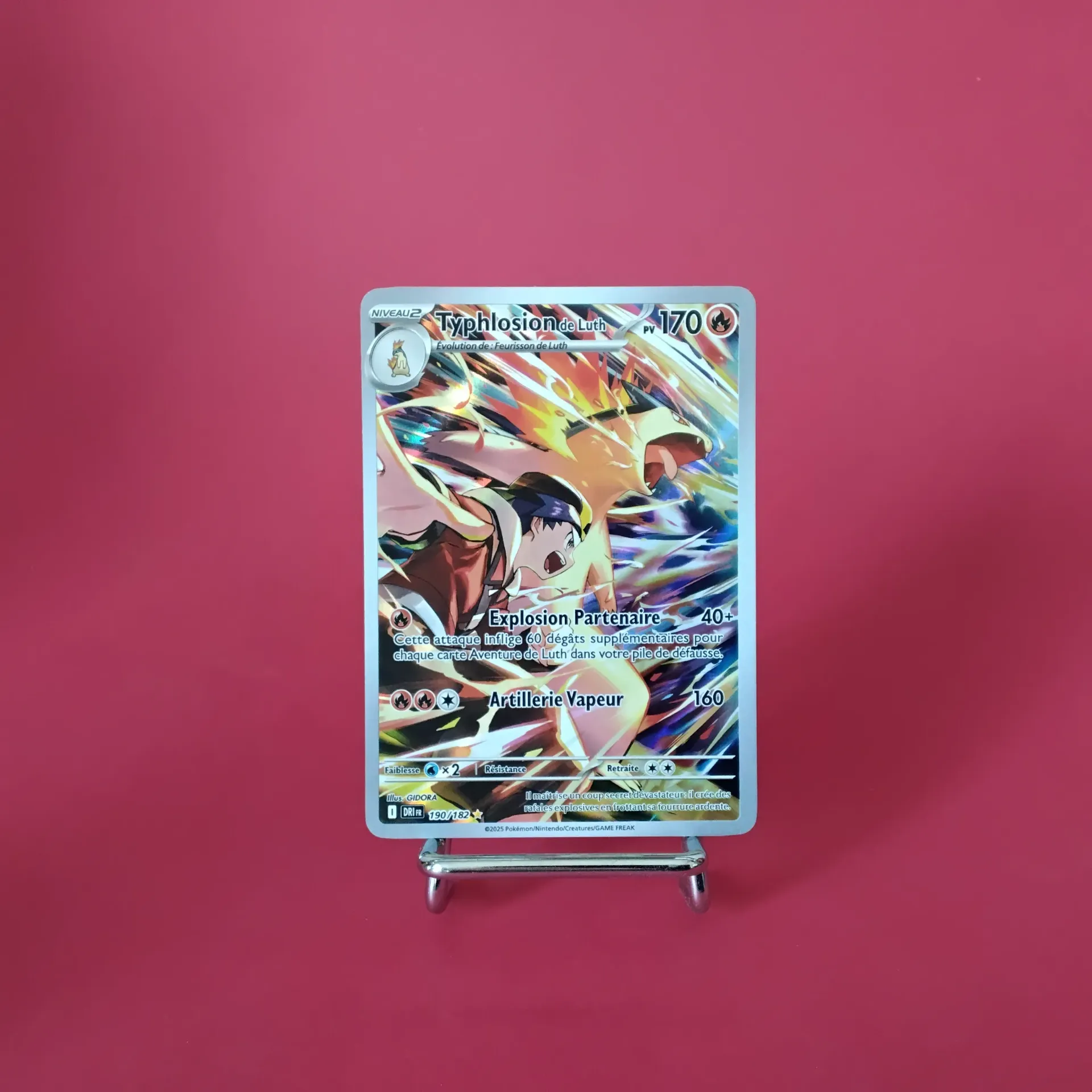 Carte Pokemon Typhlosion 190/182 - EV10 - Rivalités Destinées - A.R. Secret - Etat Near Mint (FR)