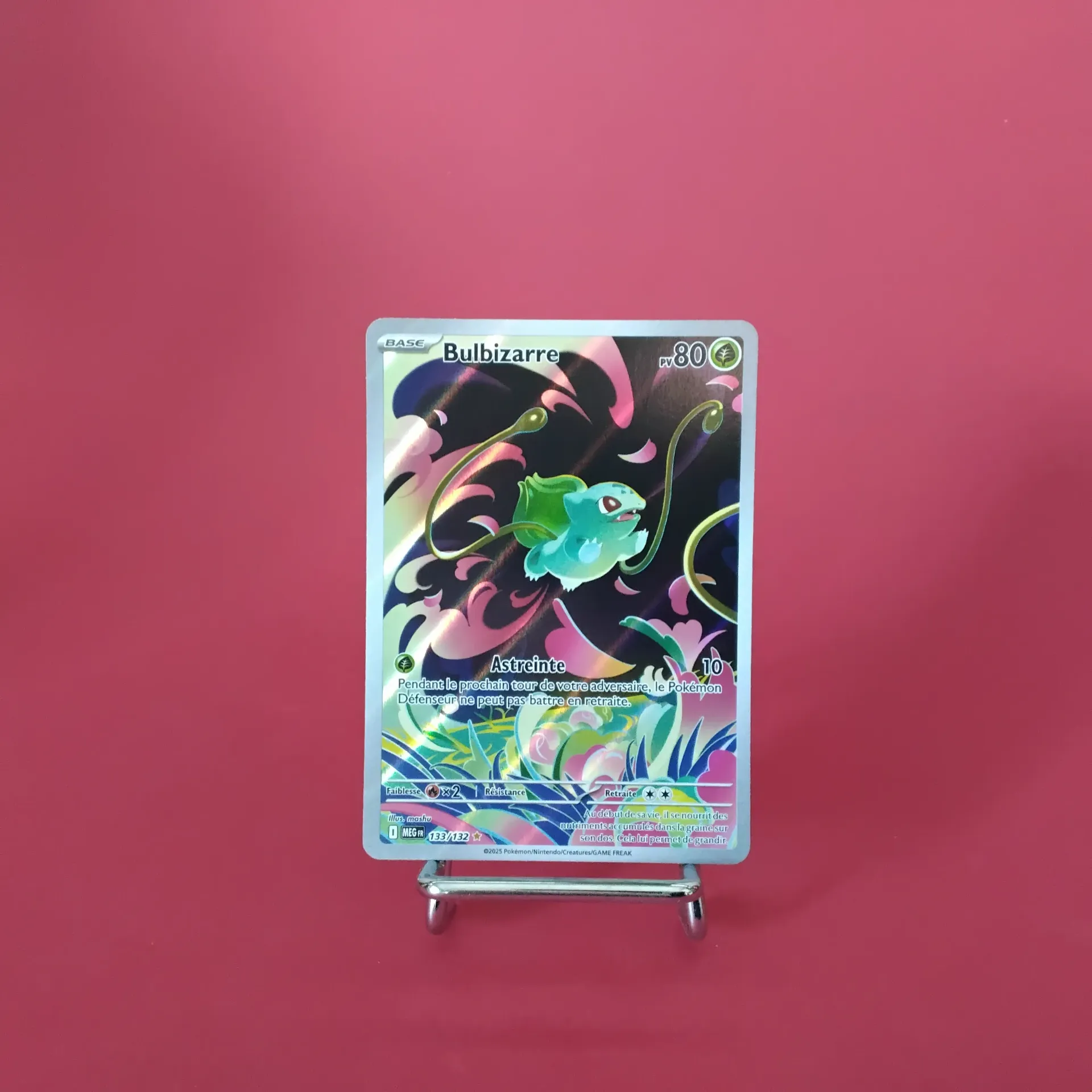Carte Pokemon Bulbizarre 133/132 - ME01 - Méga Evolution - A.R. Secret - Etat Near Mint (FR)