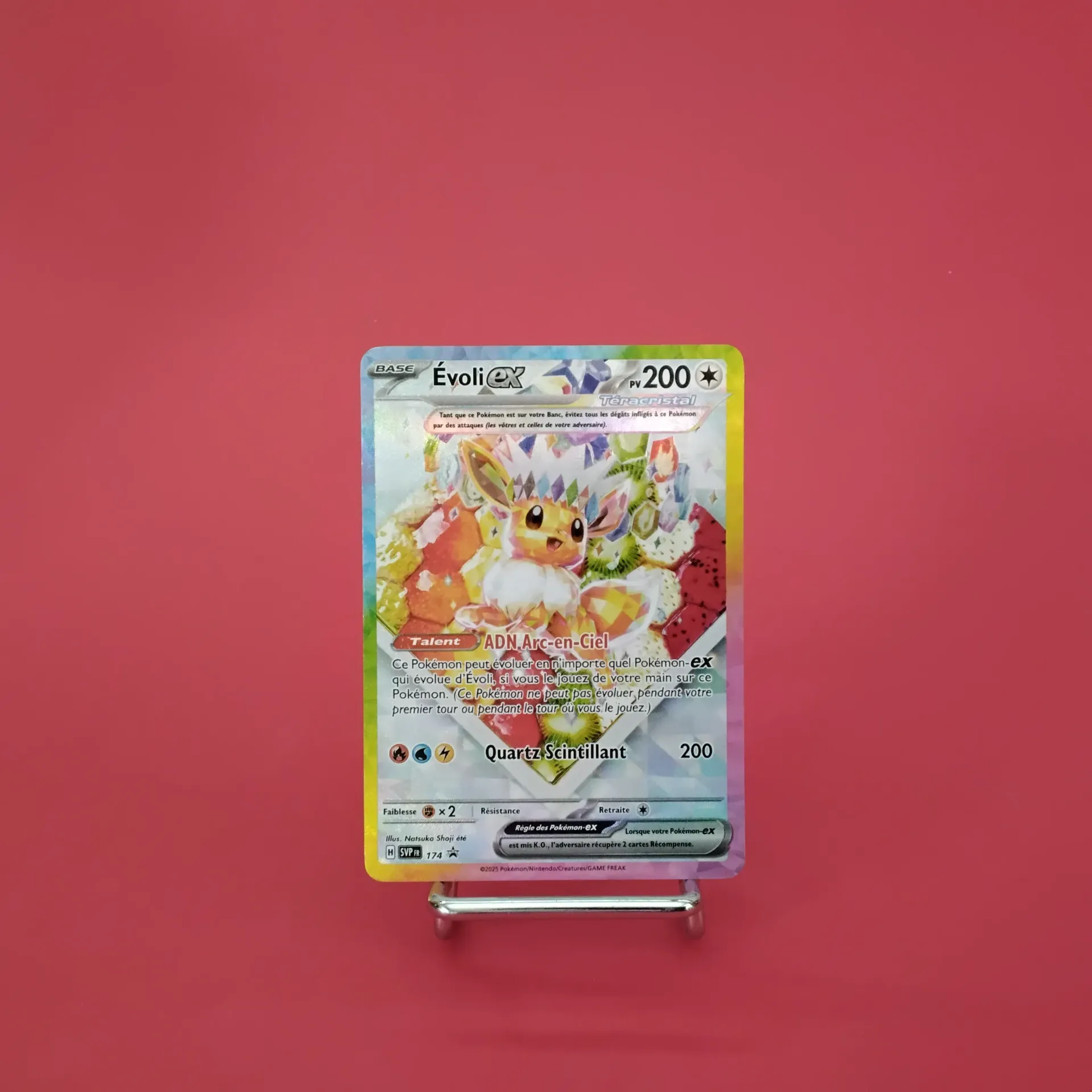 Carte Pokemon Evoli EX Full Art Promo SVP 174  - Ecarlate et Violet - A.R. Secret - Etat Near Mint (FR)