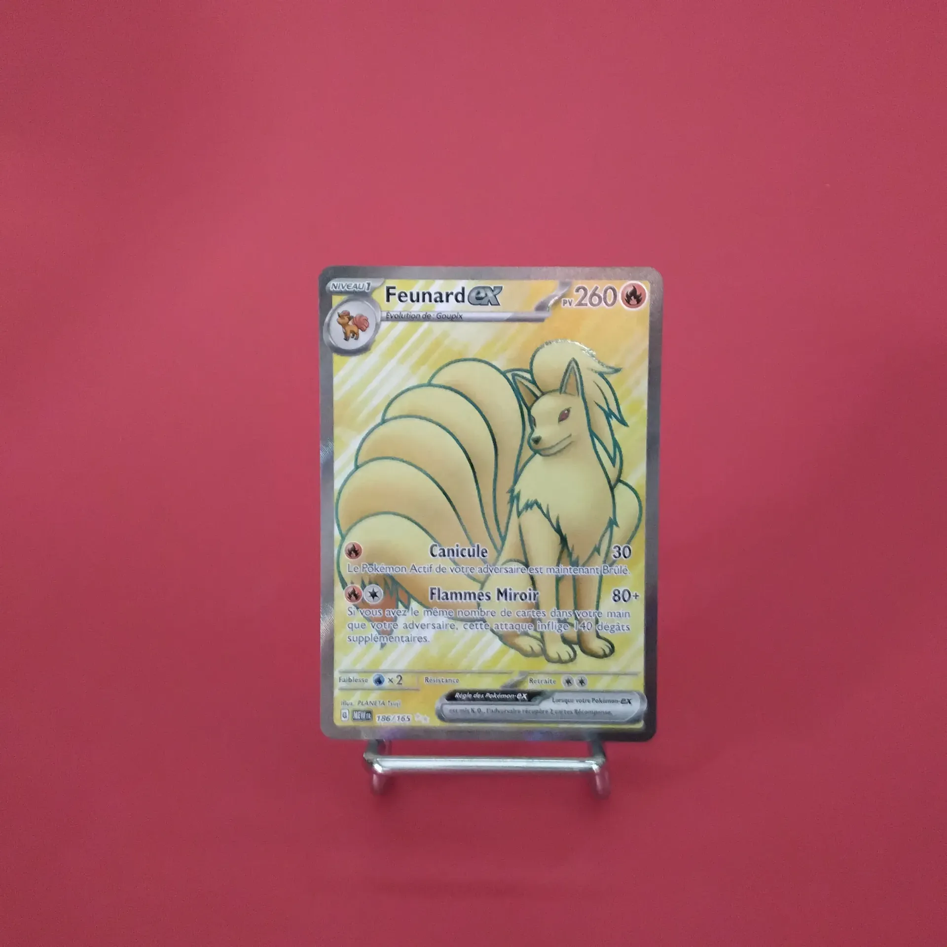 Carte Pokemon Feunard EX Full Art 186/165 EV3.5  - 151 - Etat Near Mint- (FR)
