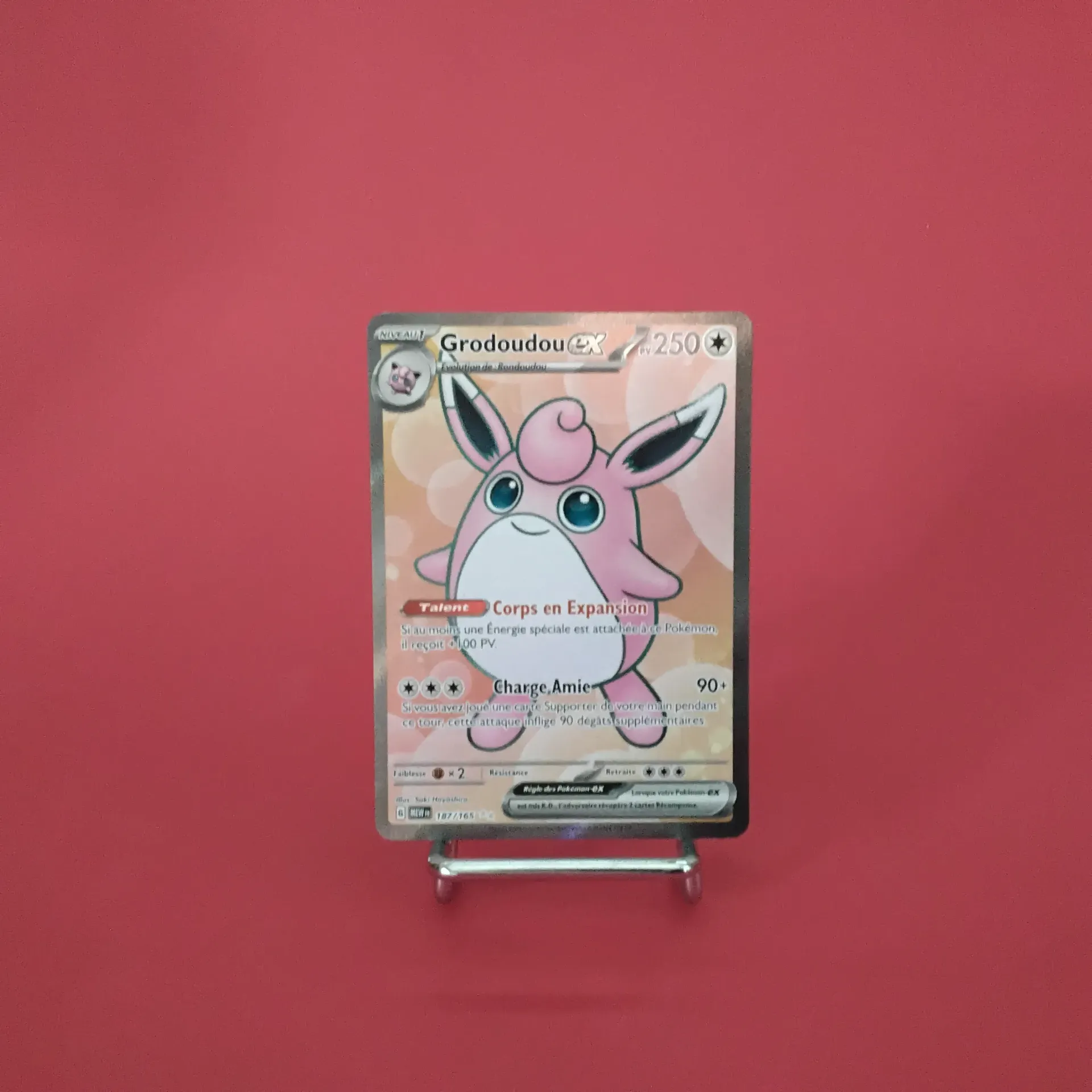 Carte Pokemon Grodoudou EX Full Art 187/165 EV3.5  - 151 - Etat Near Mint- (FR)