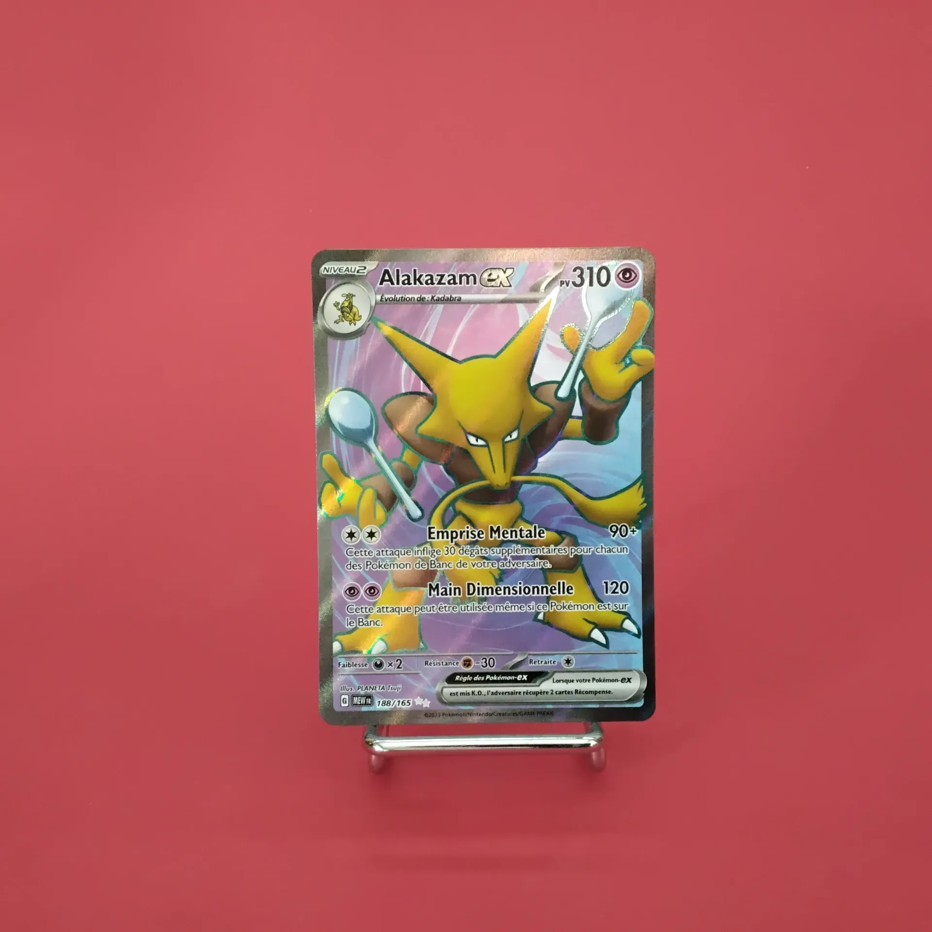 Carte Pokemon Alakazam EX Full Art 188/165 EV3.5  - 151 - Etat Near Mint- (FR)