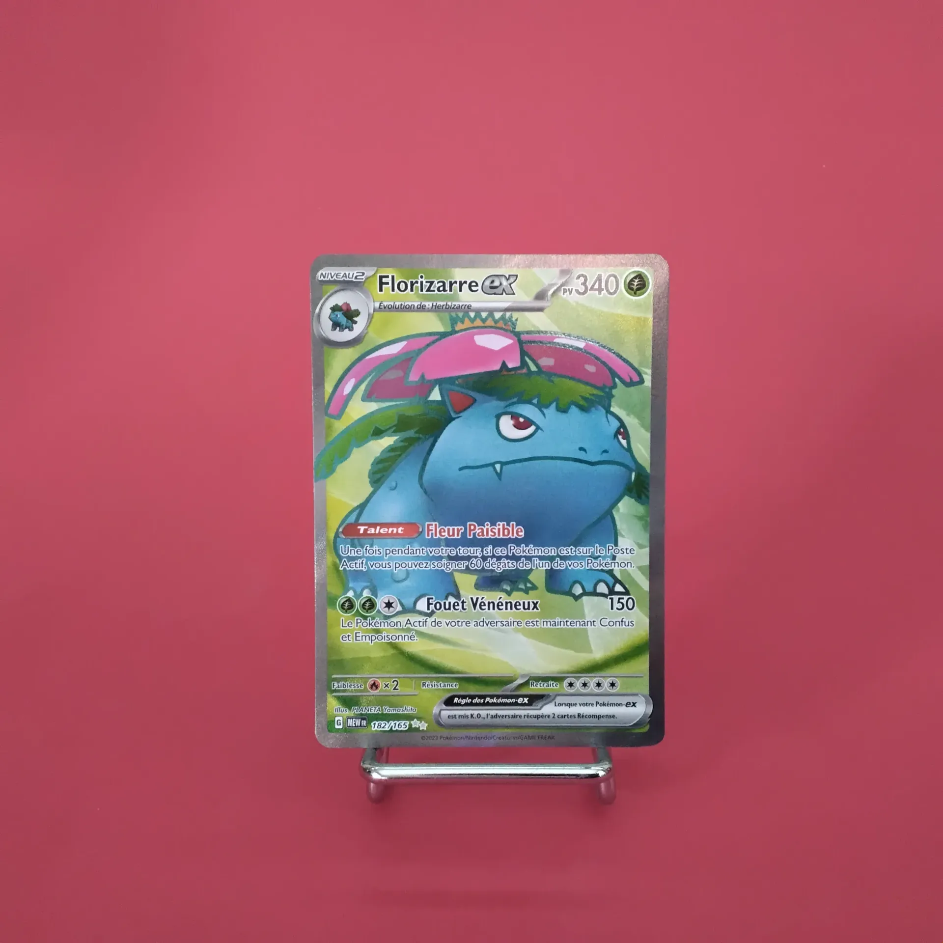 Carte Pokemon Florizarre EX Full Art 182/165 EV3.5  - 151 - Etat Near Mint- (FR)