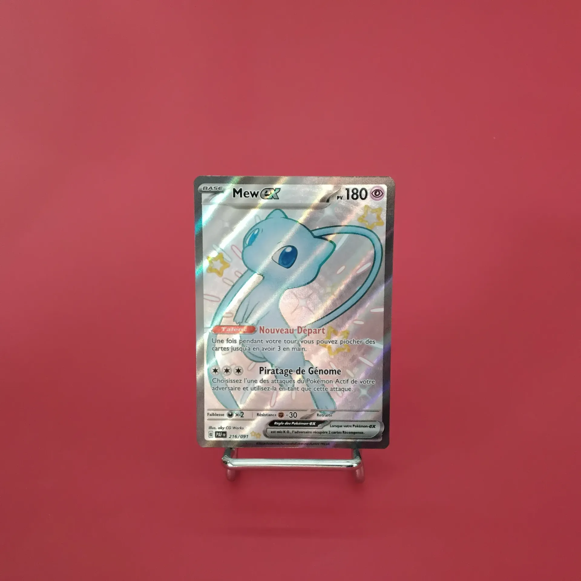 Carte Pokemon Mew EX Full Art 216/091 EV4.5  - Destinées de Paldéa - Etat Near Mint- (FR)