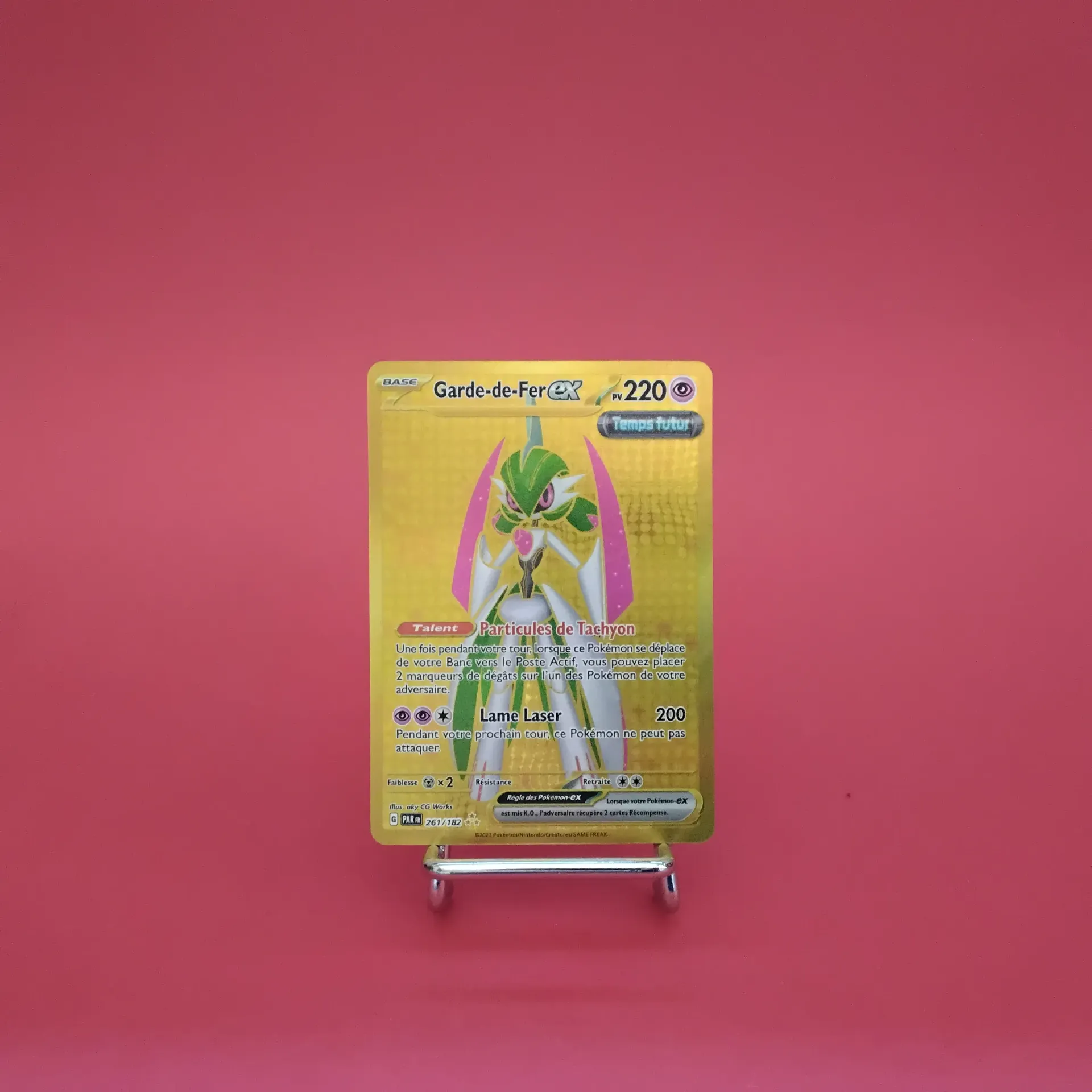Carte Pokemon Garde-de-Fer EX GOLD 261/182 - EV4- Faille Paradoxe - GOLD- Secret - Etat Near Mint (FR)