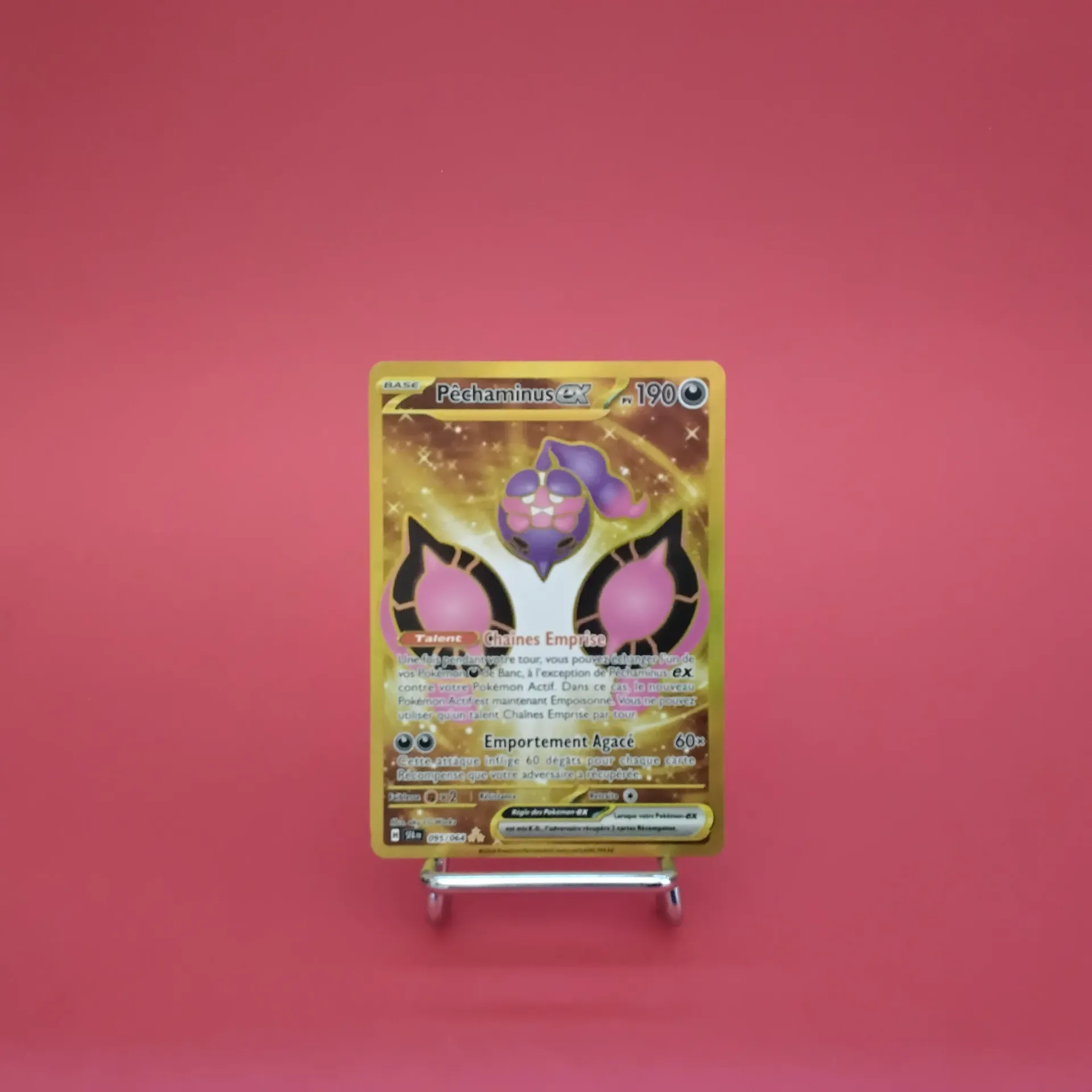 Carte Pokemon Pêchaminus EX GOLD 095/064 - EV6.5- Fable Nébuleuse - GOLD- Secret - Etat Near Mint (FR)