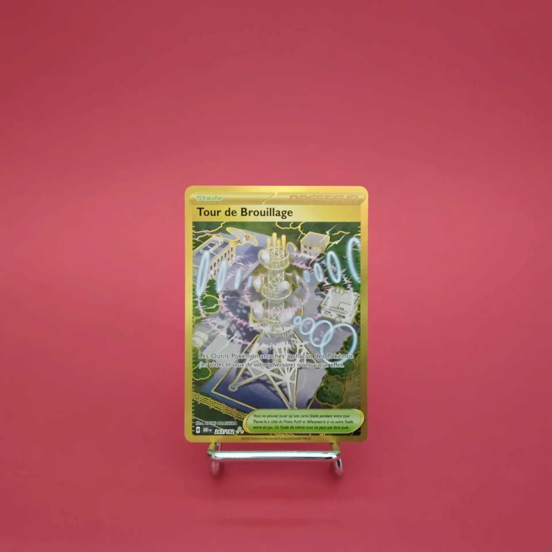 Carte Pokemon Tour de Brouillage GOLD 243/182 - EV10- Rivalités Destinées - GOLD- Secret - Etat Near Mint (FR)