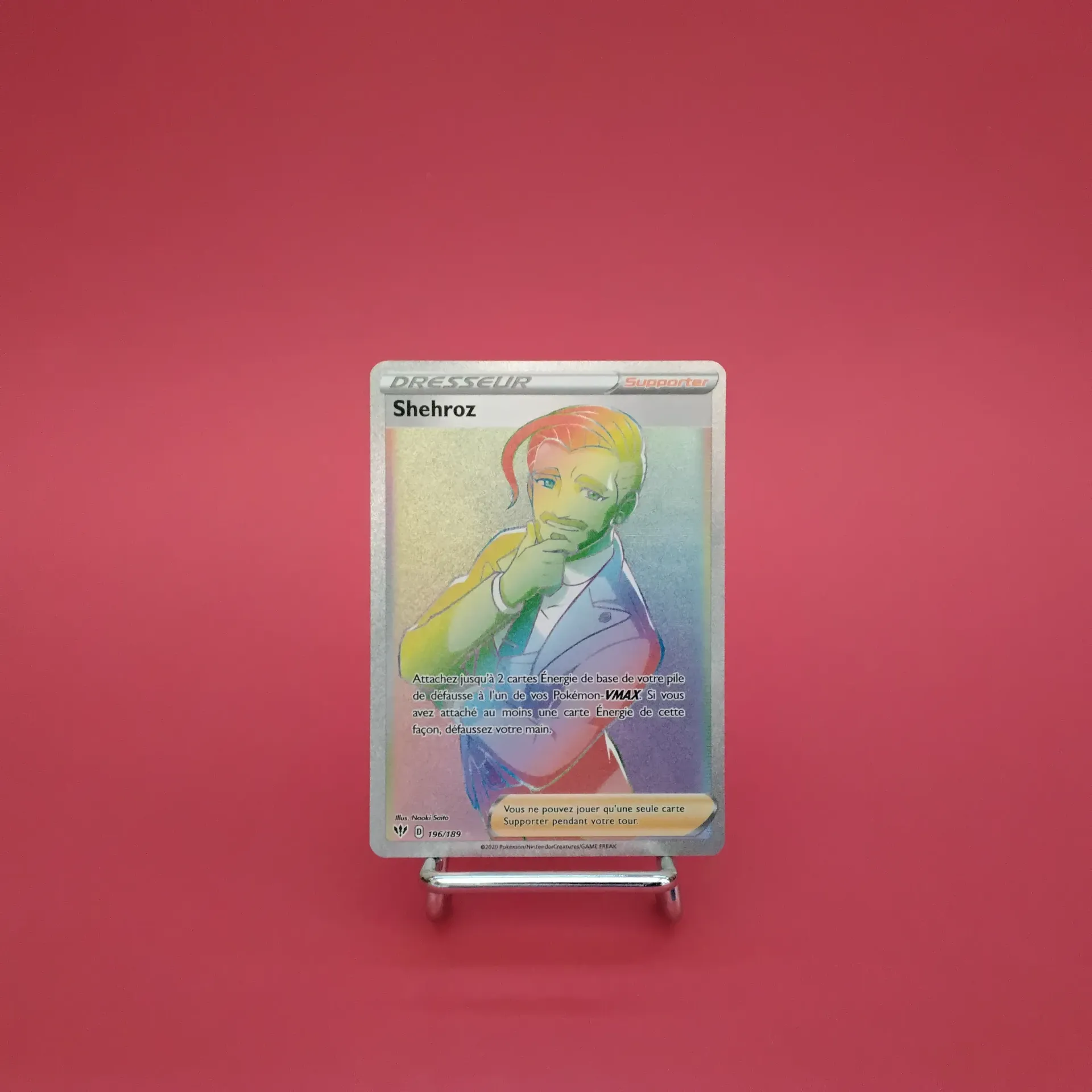 Carte Pokemon Shehroz 196/189 - EB03- Ténèbres Embrasées - RAINBOW- Secret - Etat Near Mint (FR)
