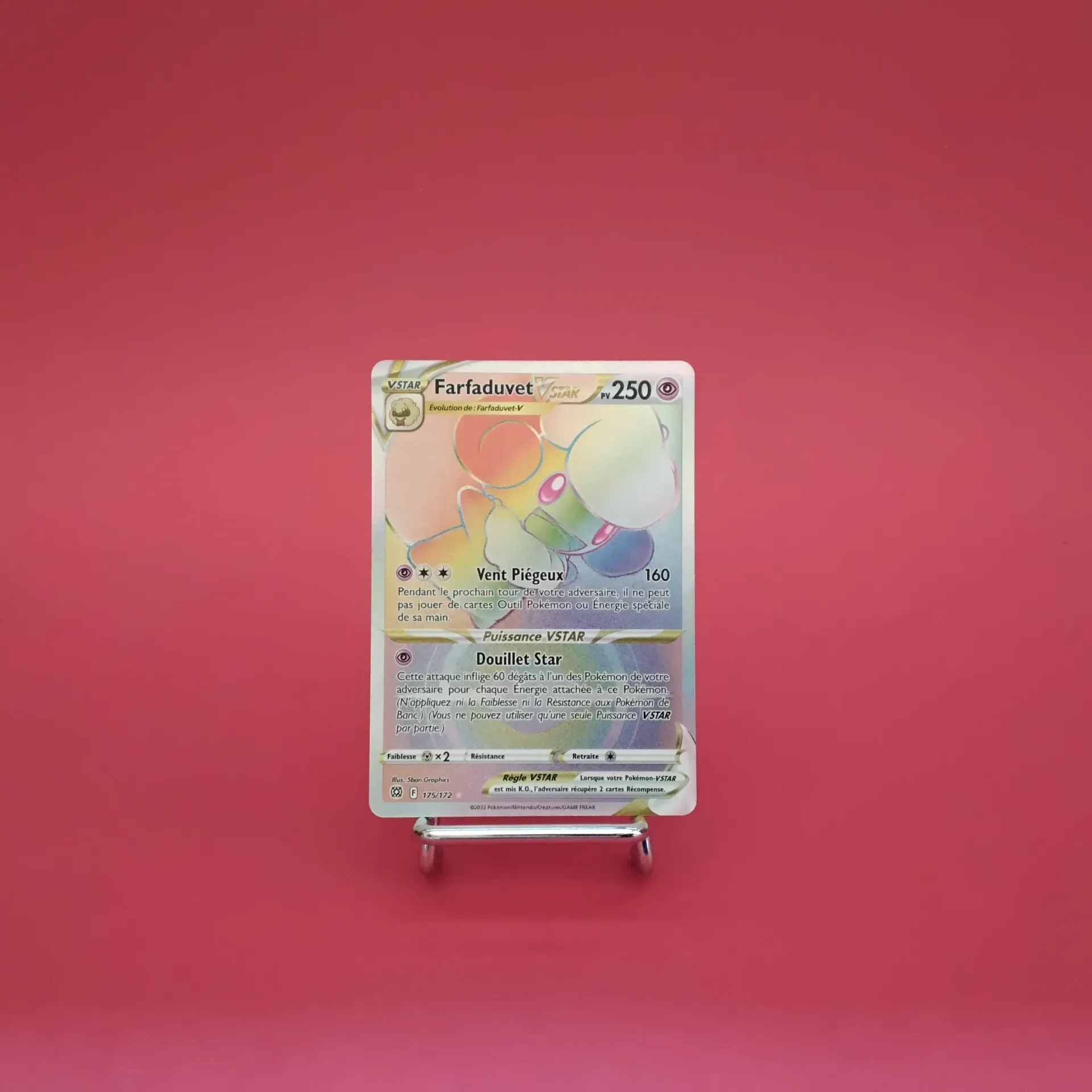 Carte Pokemon Farfaduvet V STAR 175/172 - EB09- Stars Etincellantes - RAINBOW- Secret - Etat Near Mint (FR)