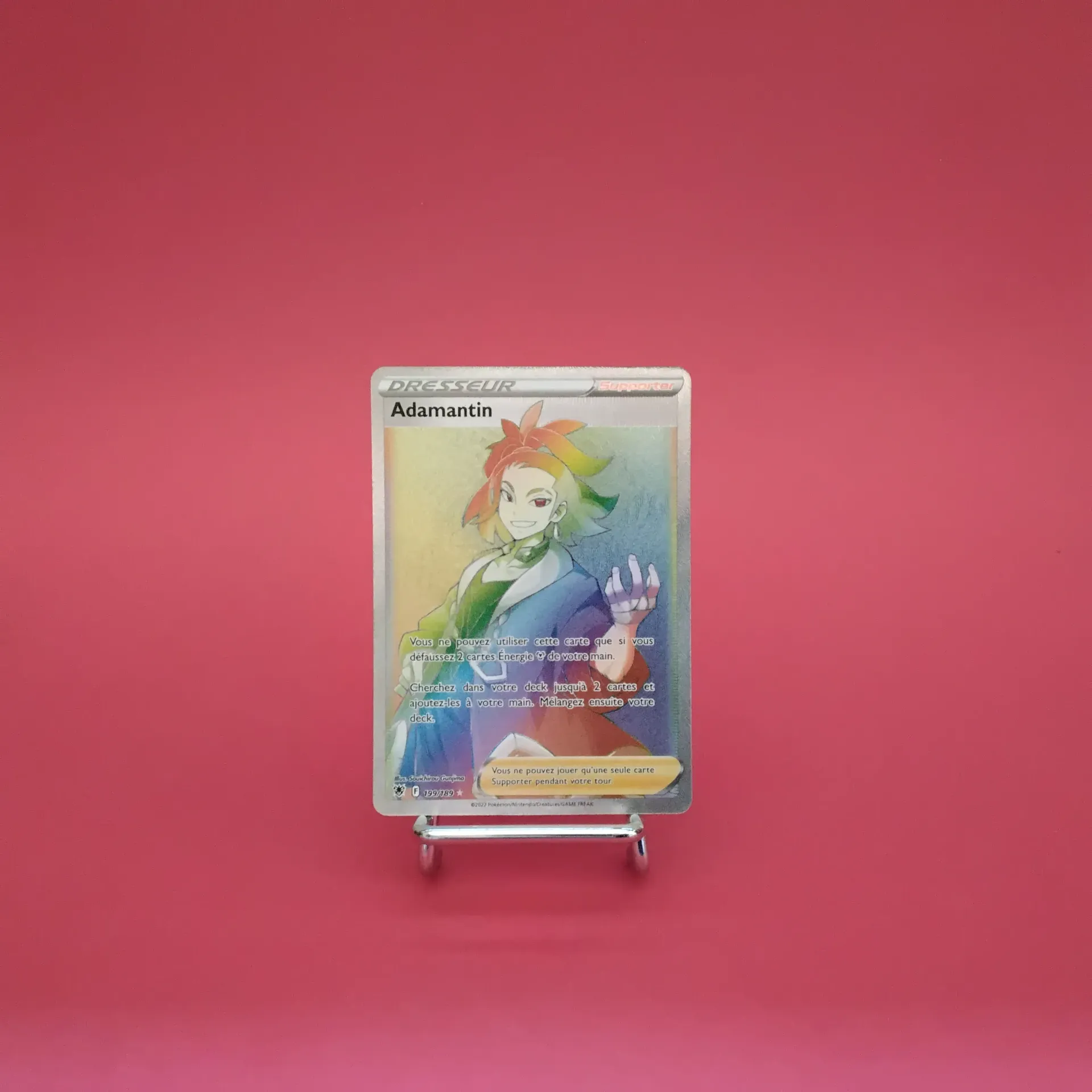 Carte Pokemon Adamantin 199/189 - EB10- Astres Radieux - RAINBOW- Secret - Etat Near Mint (FR)