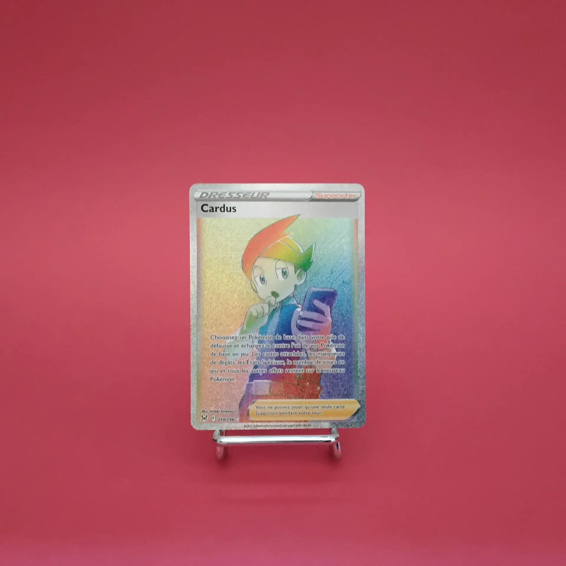 Carte Pokemon Cardus 210/196 - EB11- Origines Perdues - RAINBOW- Secret - Etat Near Mint (FR)