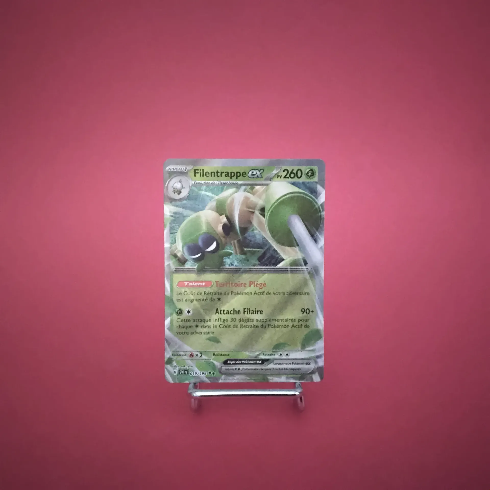 Carte Pokemon Filentrappe EX 019/198 EV01 Ecarlate et Violet  - État Near Mint (FR)