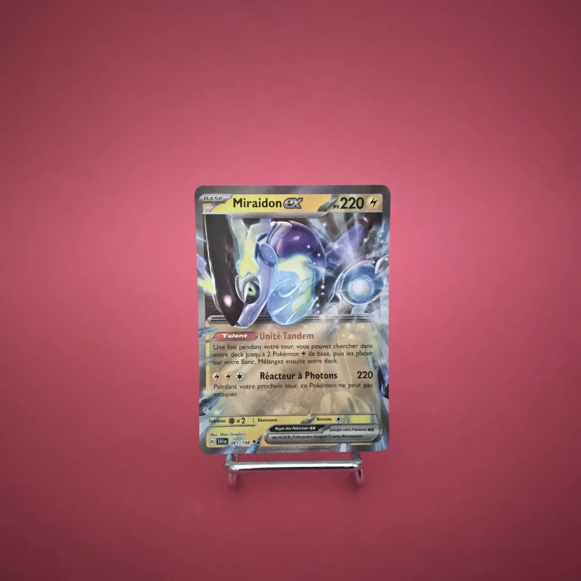 Carte Pokemon Miraidon EX 081/198 EV01 Ecarlate et Violet  - État Near Mint (FR)