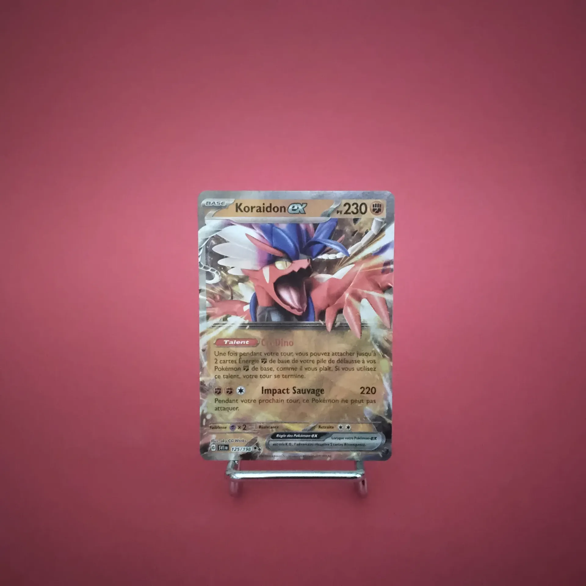 Carte Pokemon Koraidon EX 125/198 EV01 Ecarlate et Violet  - État Near Mint (FR)