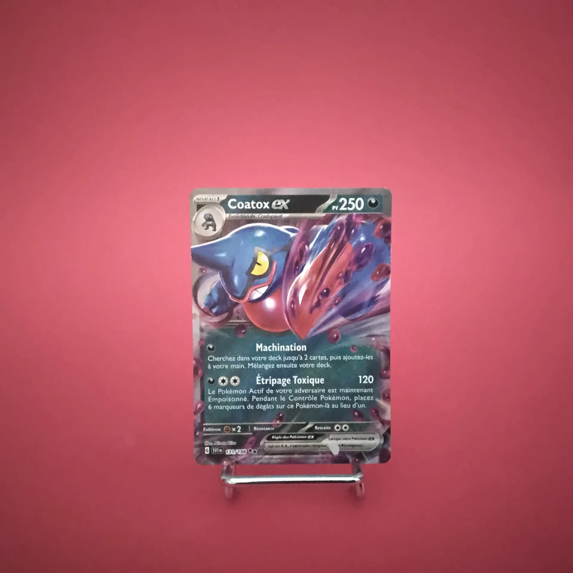 Carte Pokemon Coatox EX 131/198 EV01 Ecarlate et Violet  - État Near Mint (FR)
