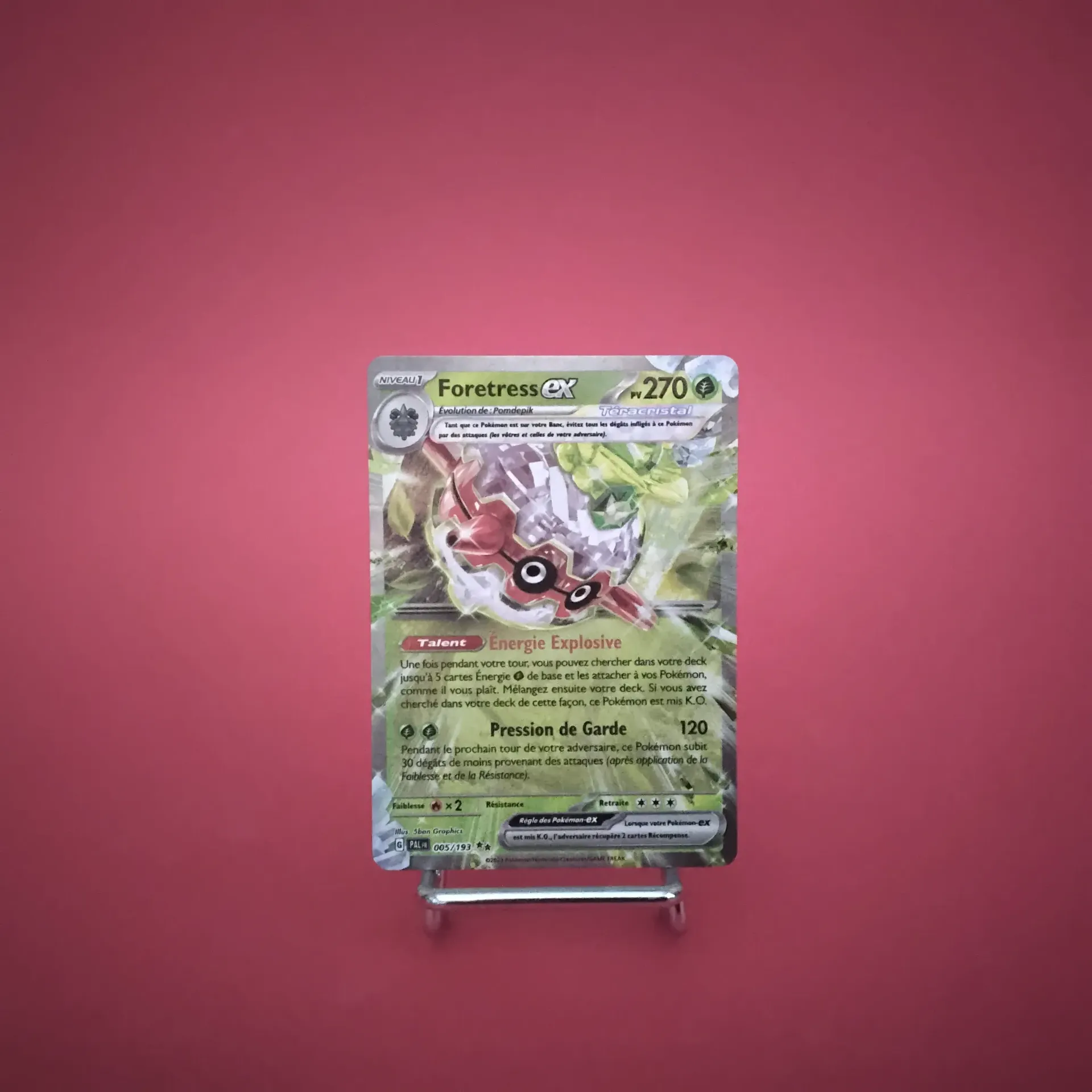 Carte Pokemon Foretress EX 005/193 EV02 Evolution à Paldéa  - État Near Mint (FR)