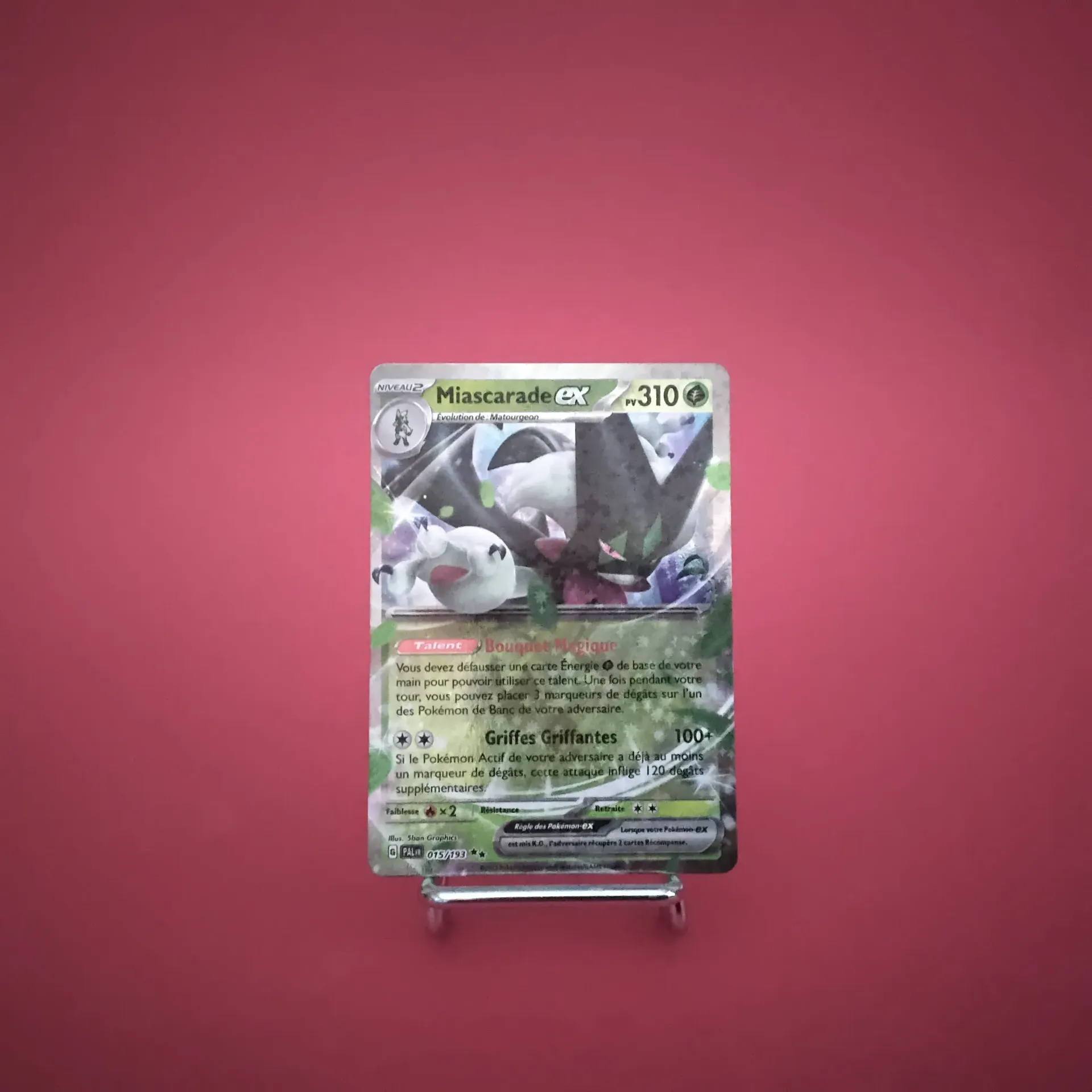Carte Pokemon Miascarade EX 015/193 EV02 Evolution à Paldéa  - État Near Mint (FR)