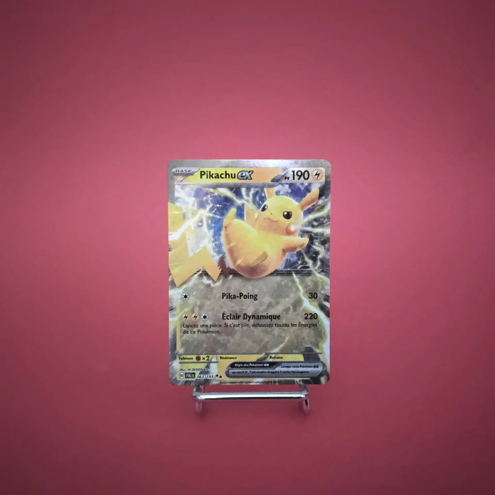 Carte Pokemon Pikachu EX 063/193 EV02 Evolution à Paldéa  - État Near Mint (FR)