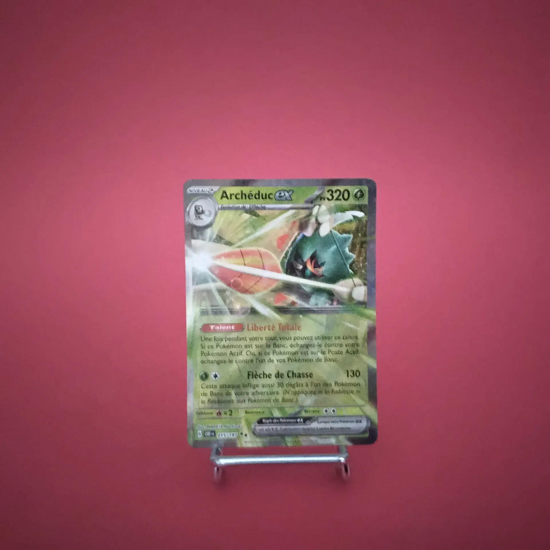 Carte Pokemon Archéduc EX 015/197 EV03 Flammes Obsidiennes - État Near Mint (FR)