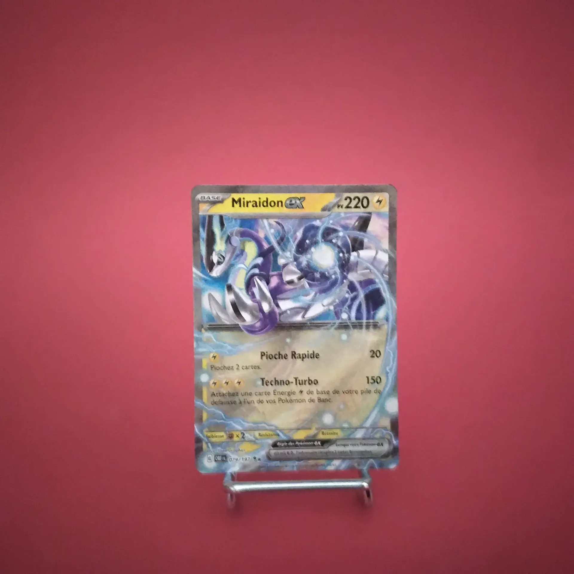 Carte Pokemon Miraidon EX 079/197  EV03 Flammes Obsidiennes - État Near Mint (FR)