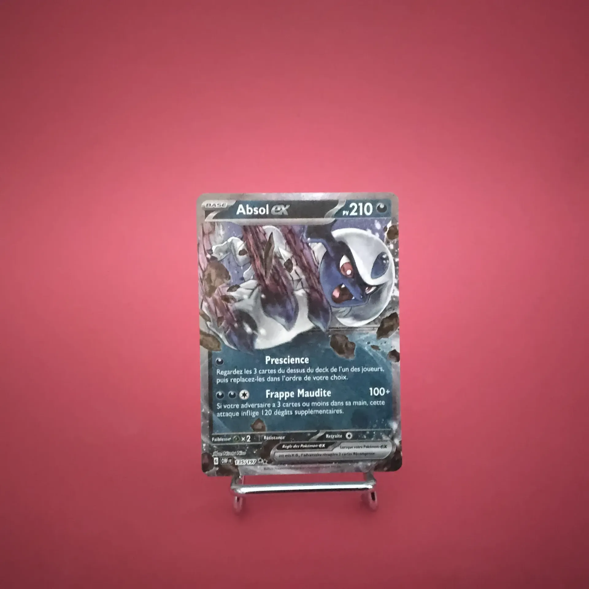 Carte Pokemon Absol EX 135/197  EV03 Flammes Obsidiennes - État Near Mint (FR)