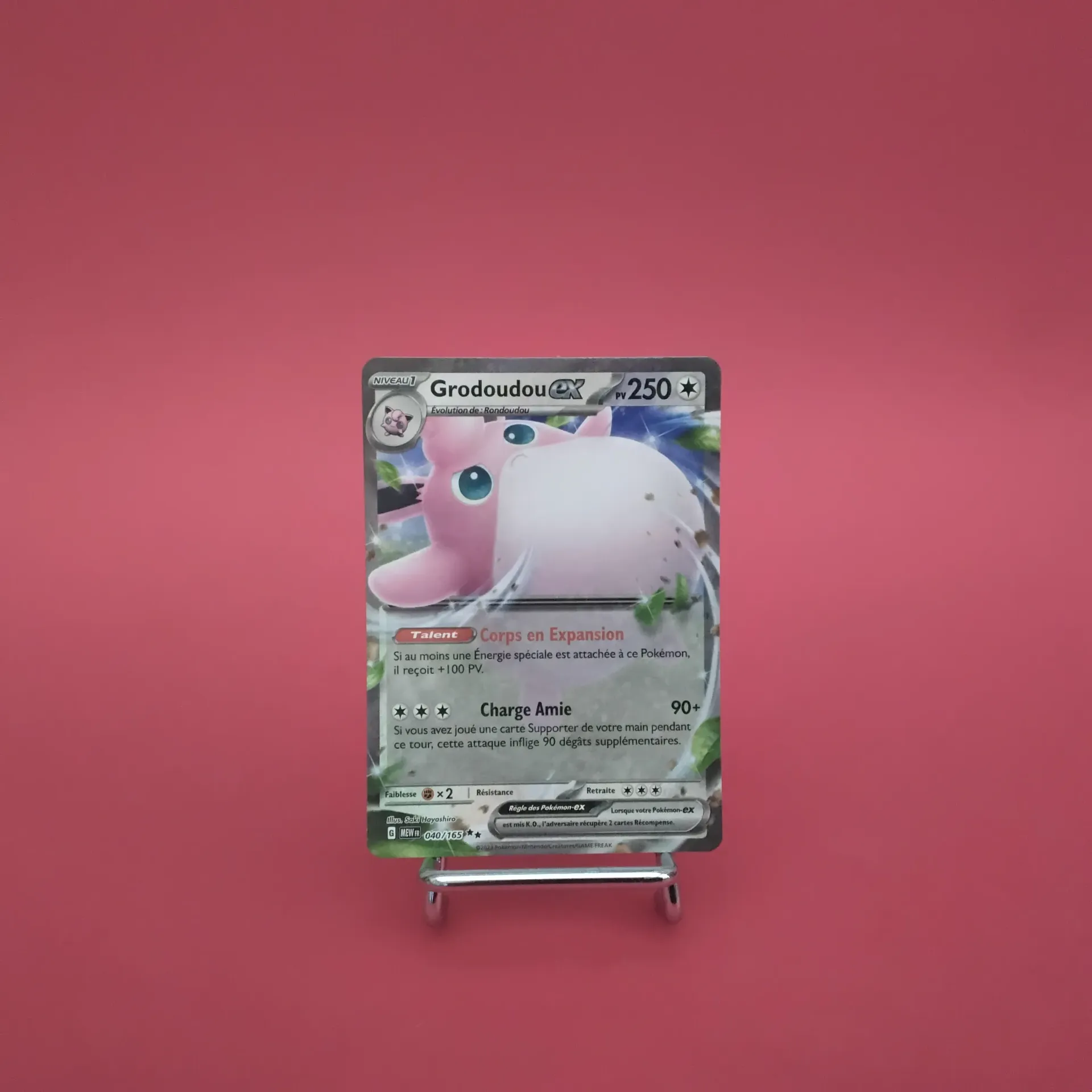 Carte Pokemon Grodoudou EX 040/165 EV3.5 - 151 - État Near Mint (FR)