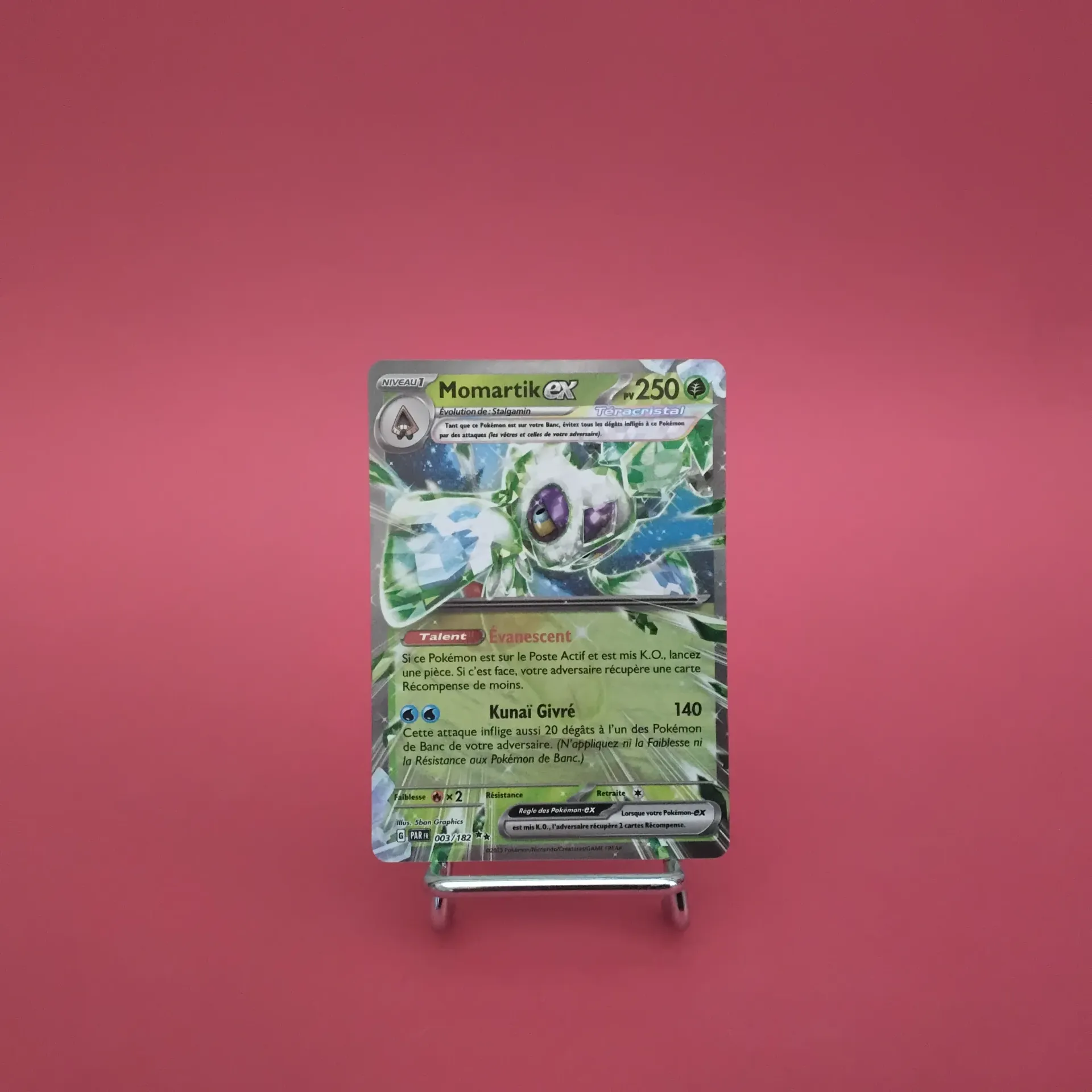 Carte Pokemon Momartik EX 003/182 - EV04 - Faille Paradoxe  - État Near Mint (FR)