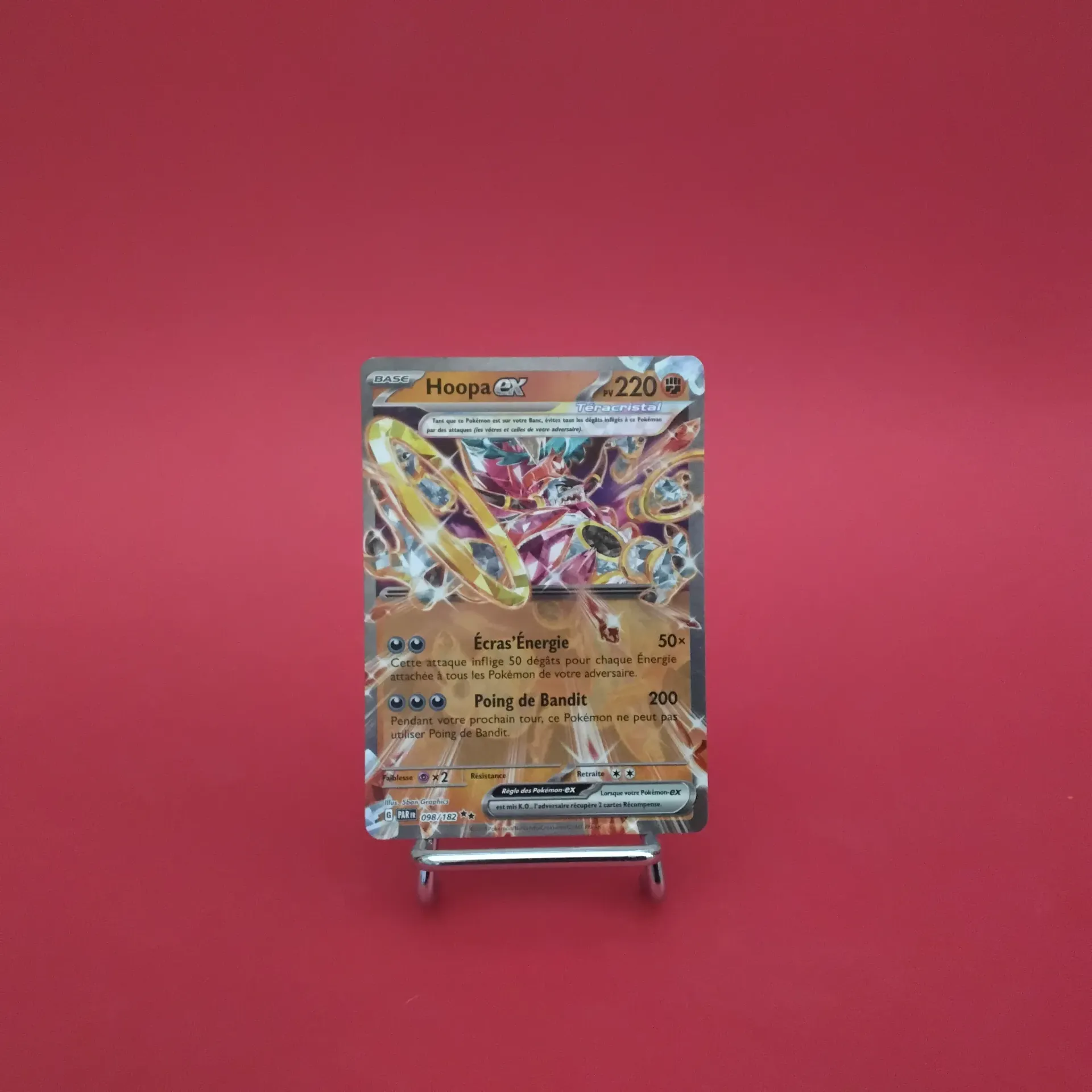 Carte Pokemon Hoopa EX 098/182 - EV04 - Faille Paradoxe  - État Near Mint (FR)