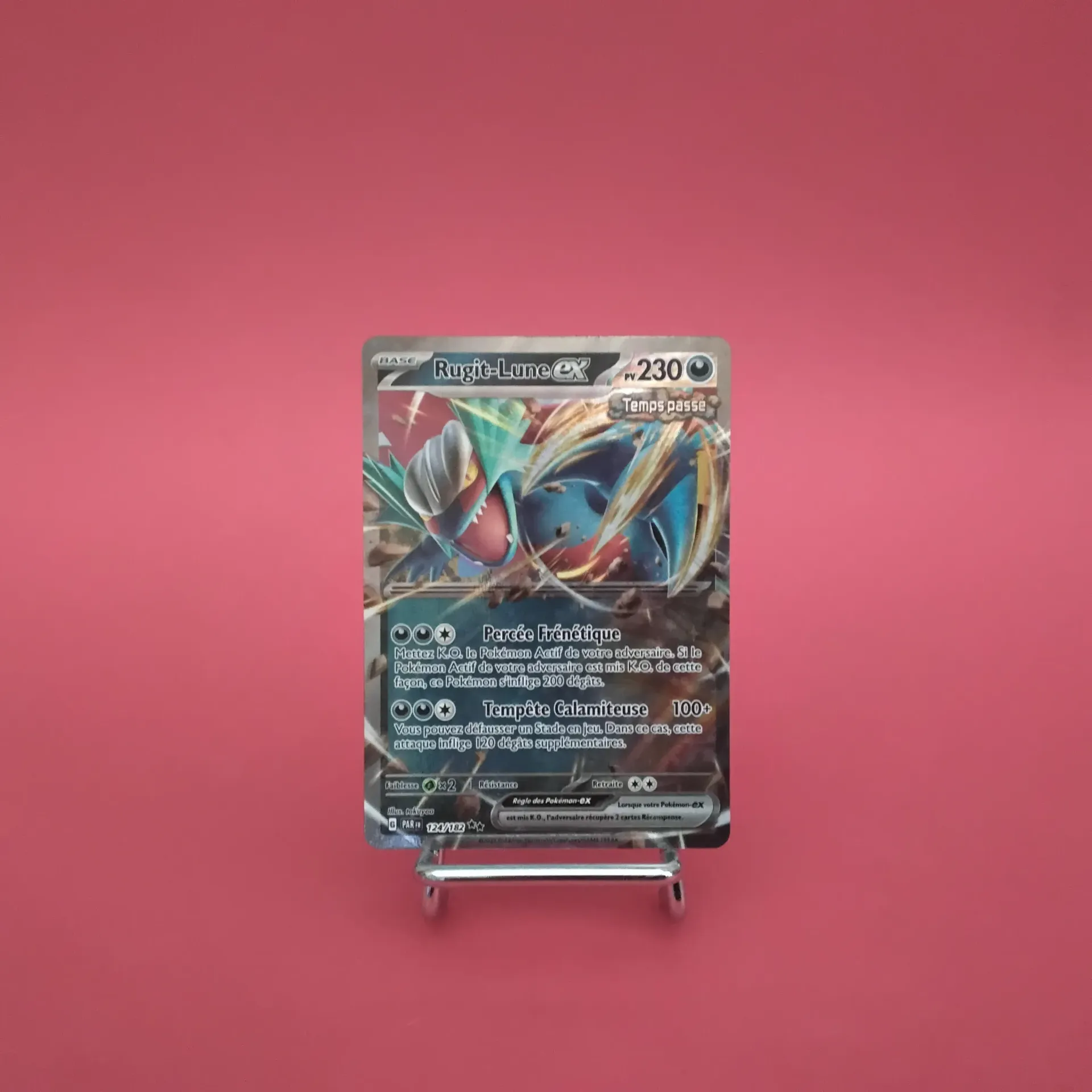 Carte Pokemon Rugit-Lune EX 124/182 - EV04 - Faille Paradoxe  - État Near Mint (FR)