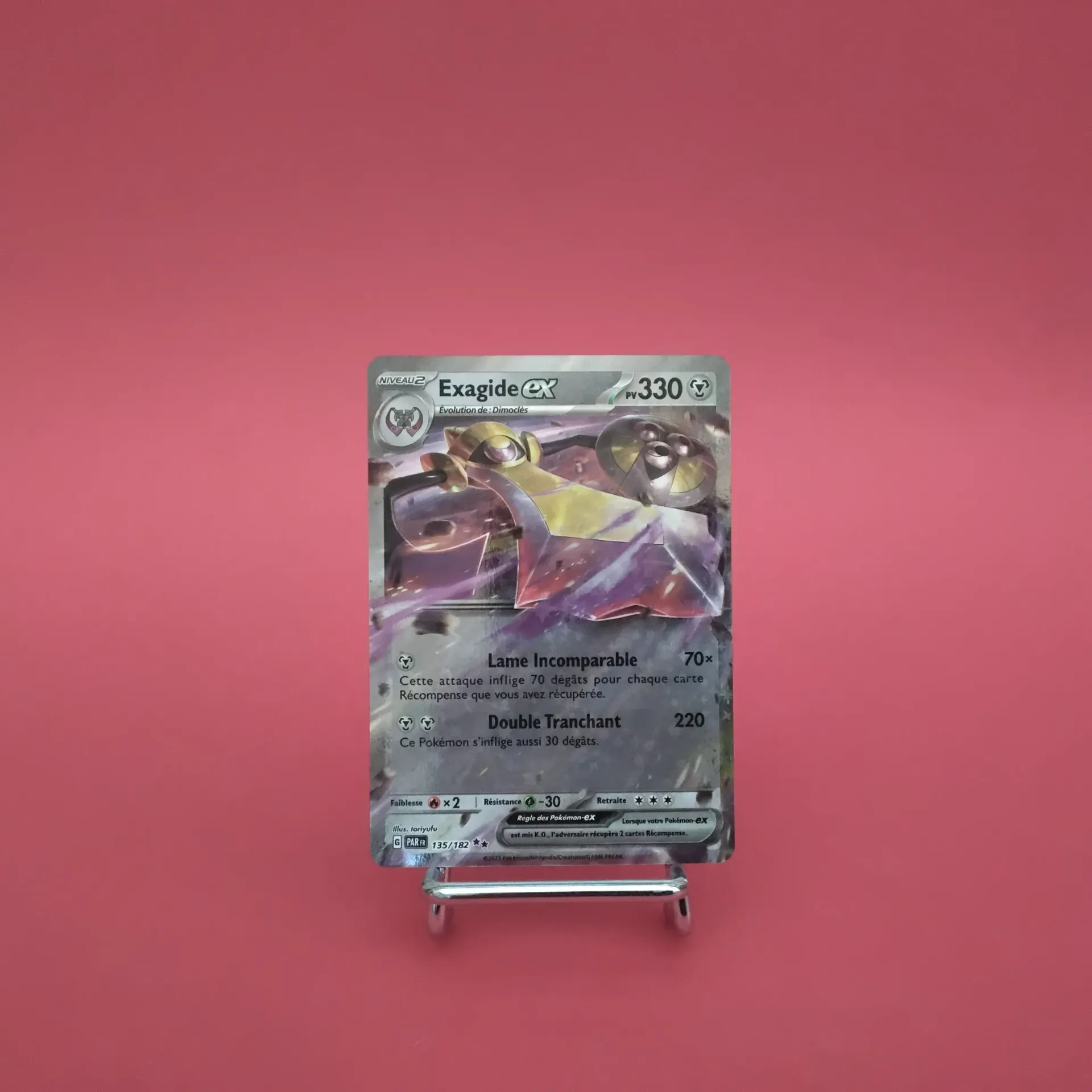 Carte Pokemon Exagide EX 135/182 - EV04 - Faille Paradoxe  - État Near Mint (FR)