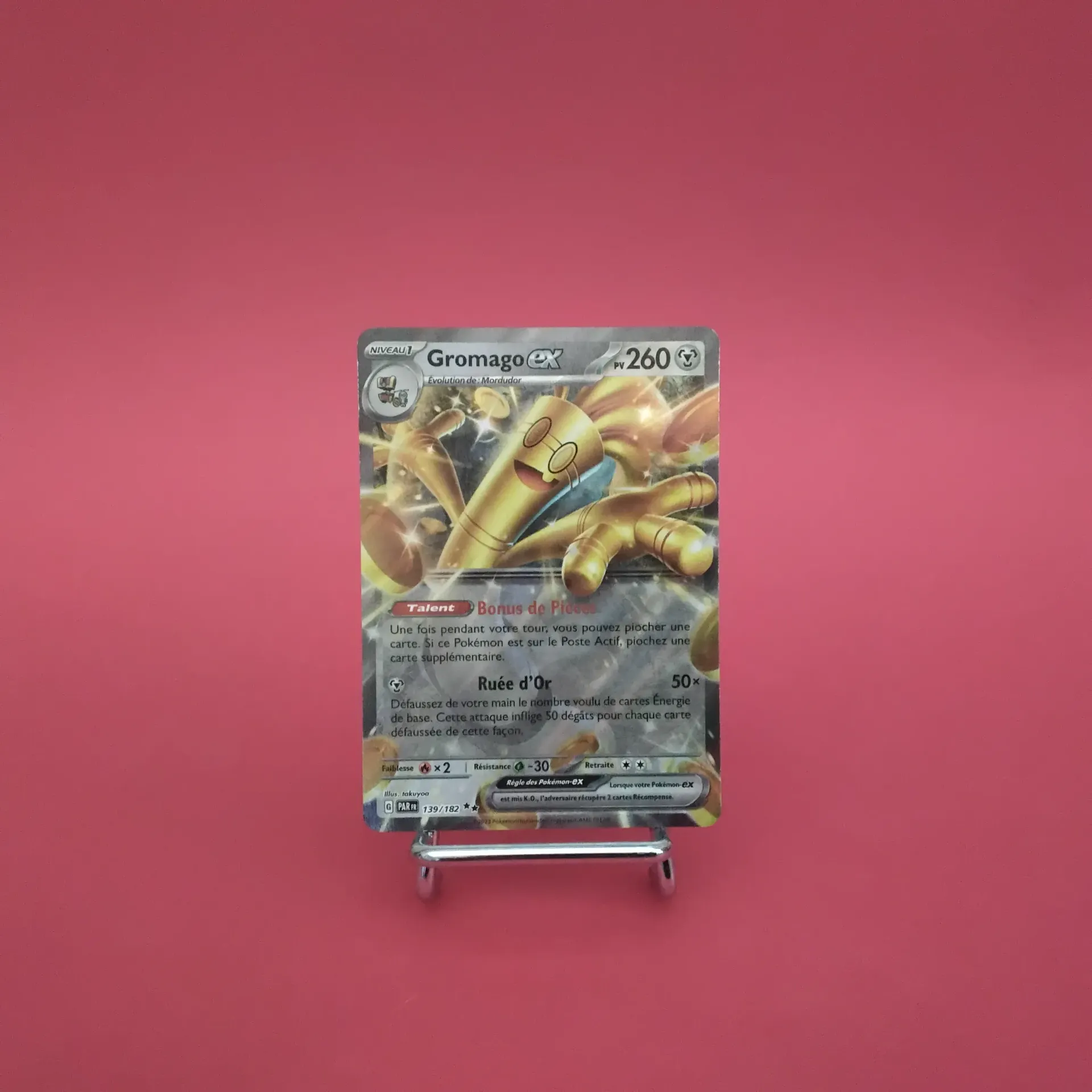 Carte Pokemon Gromago EX 139/182 - EV04 - Faille Paradoxe  - État Near Mint (FR)