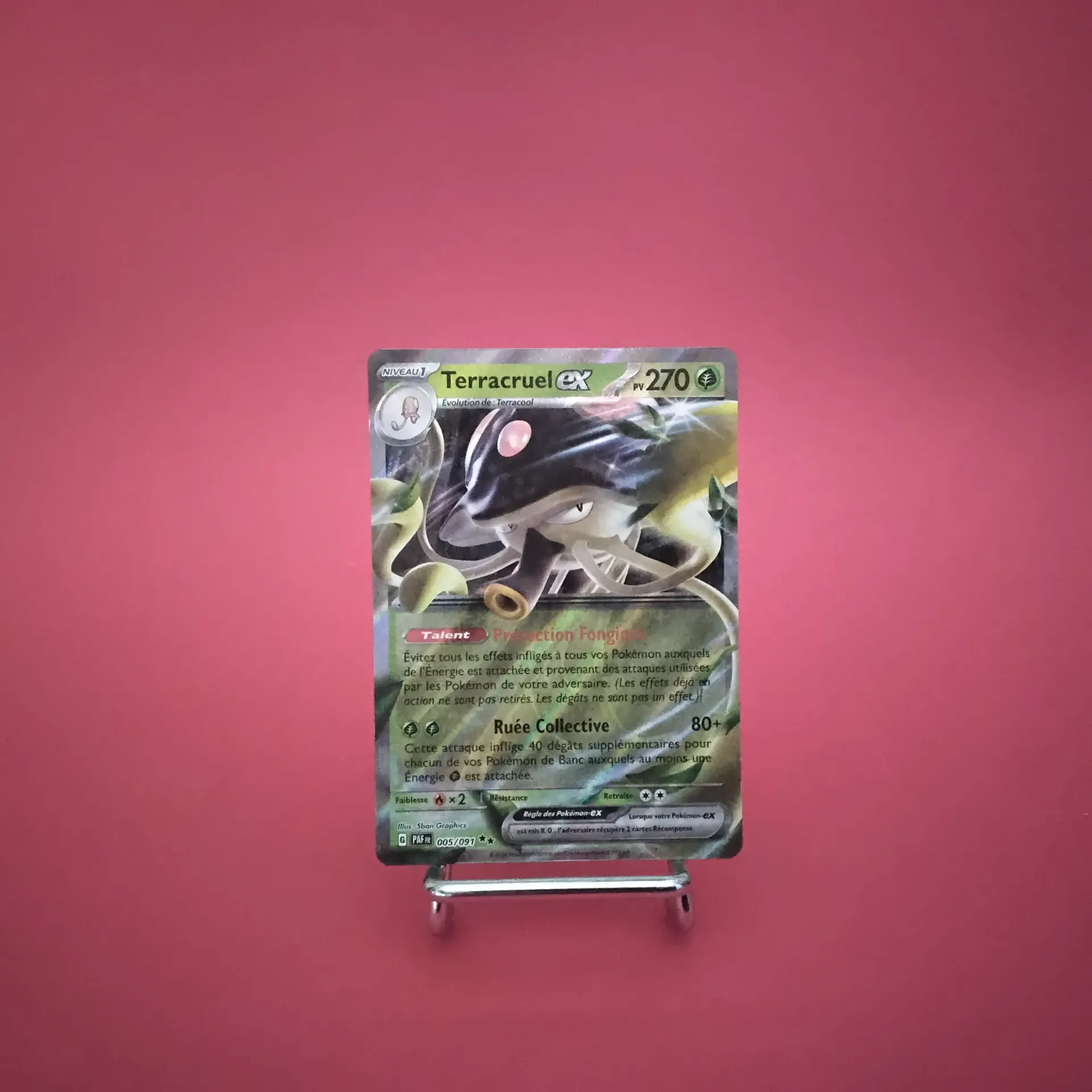 Carte Pokemon Terracruel EX 005/091 - EV04.5 - Destinées de Paldéa  - État Near Mint (FR)