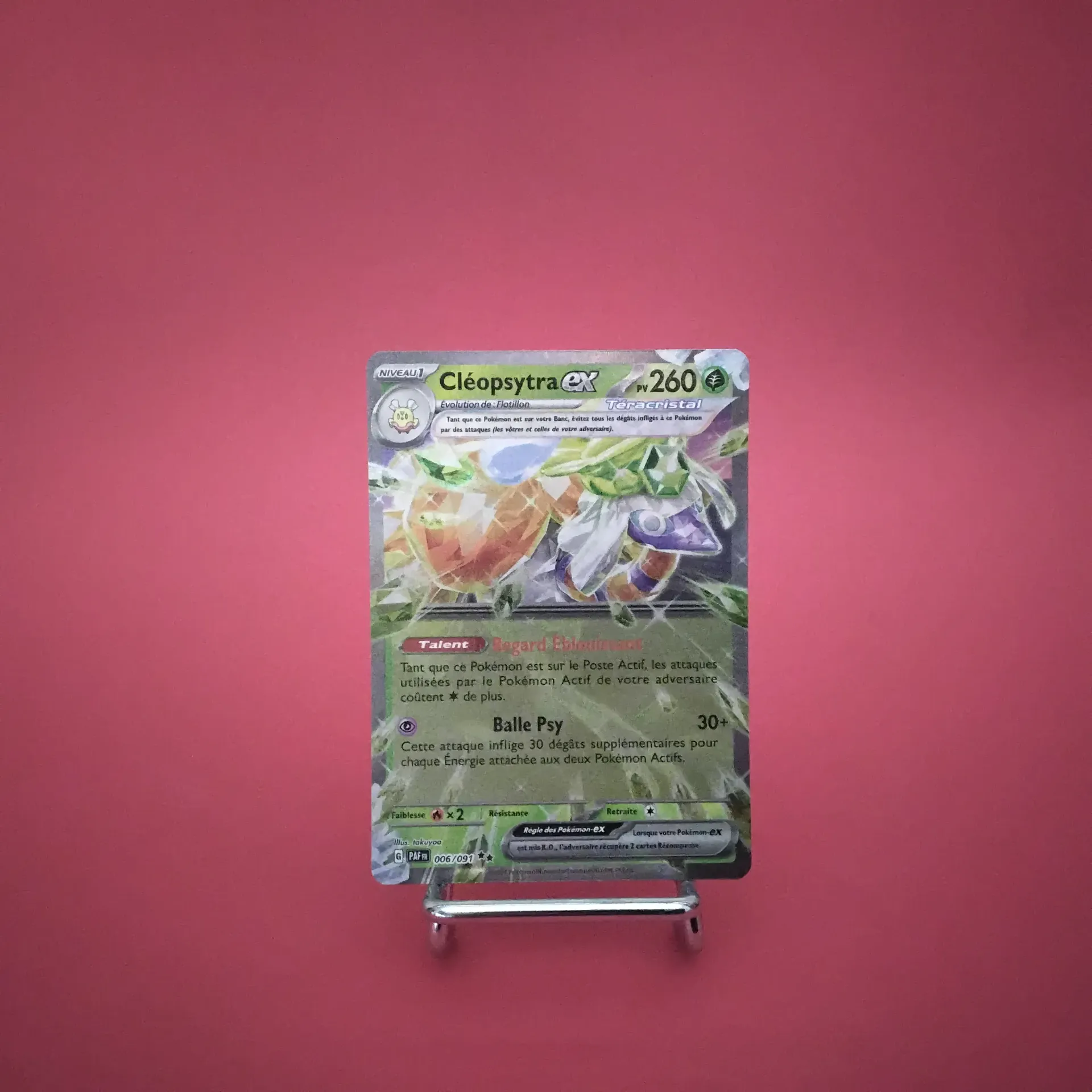 Carte Pokemon Cléopsytra EX 006/091 - EV04.5 - Destinées de Paldéa  - État Near Mint (FR)