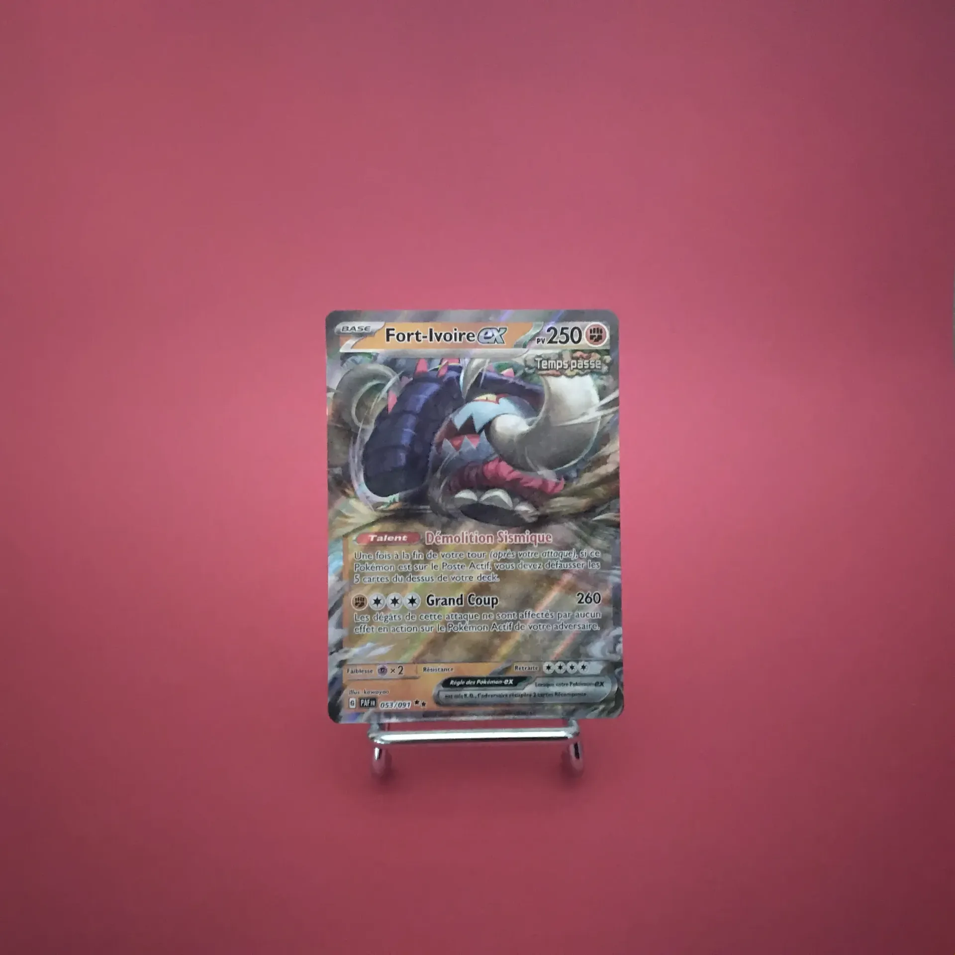Carte Pokemon Fort-Ivoire EX 053/091 - EV04.5 - Destinées de Paldéa - État Near Mint (FR)