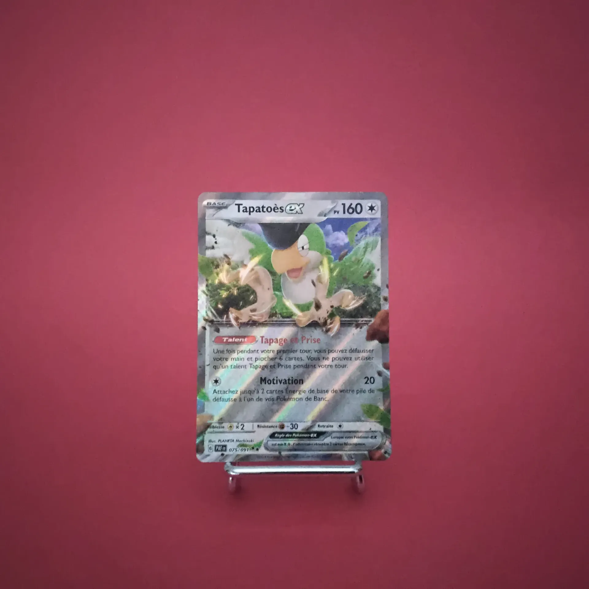 Carte Pokemon Tapatoès EX 075/091 - EV04.5 - Destinées de Paldéa - État Near Mint (FR)