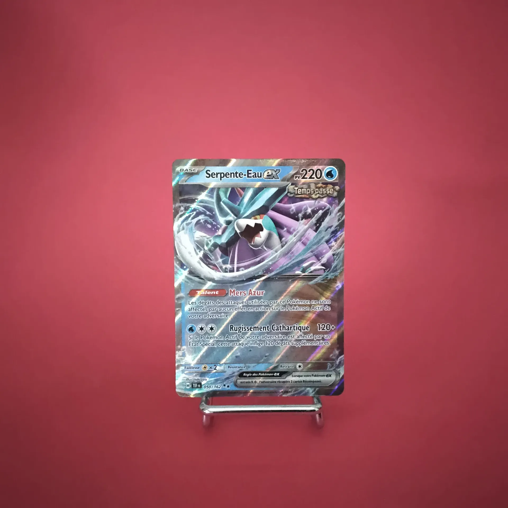 Carte Pokemon Serpente-Eau EX 050/162 - EV05 - Forces Temporelles - État Near Mint (FR)