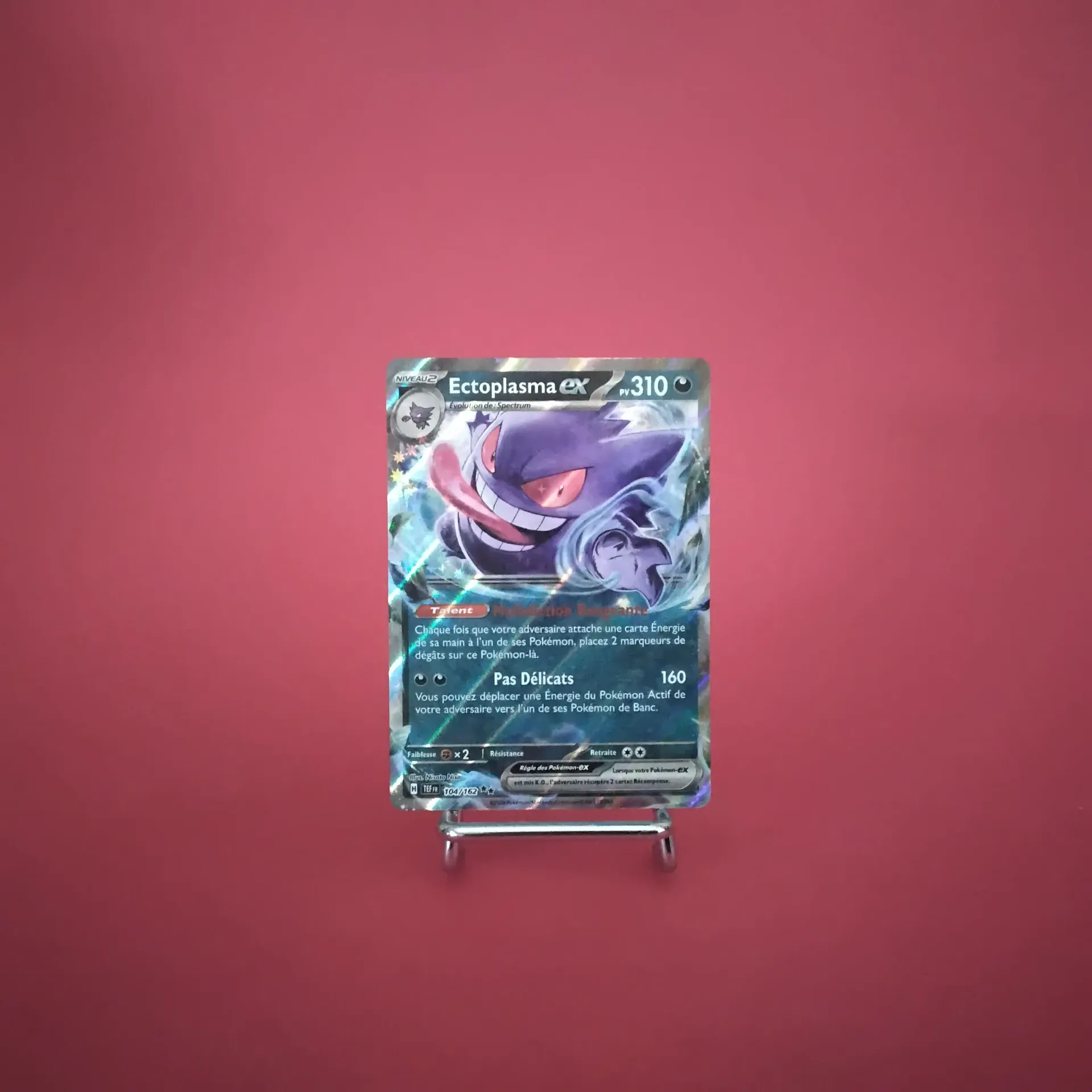 Carte Pokemon Ectoplasma EX 104/162 - EV05 - Forces Temporelles - État Near Mint (FR)