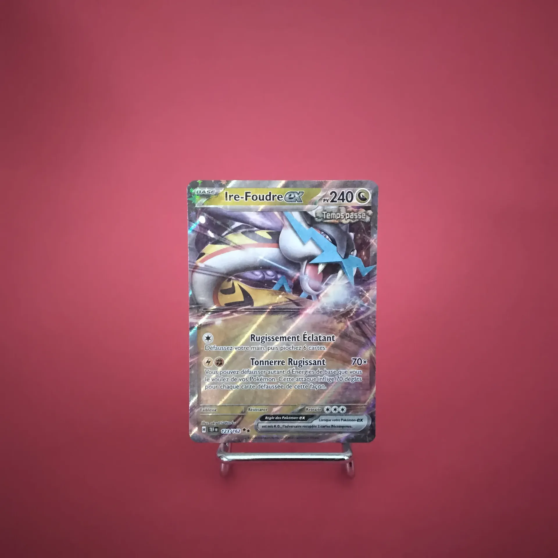 Carte Pokemon Ire-Foudre EX 123/162 - EV05 - Forces Temporelles - État Near Mint (FR)