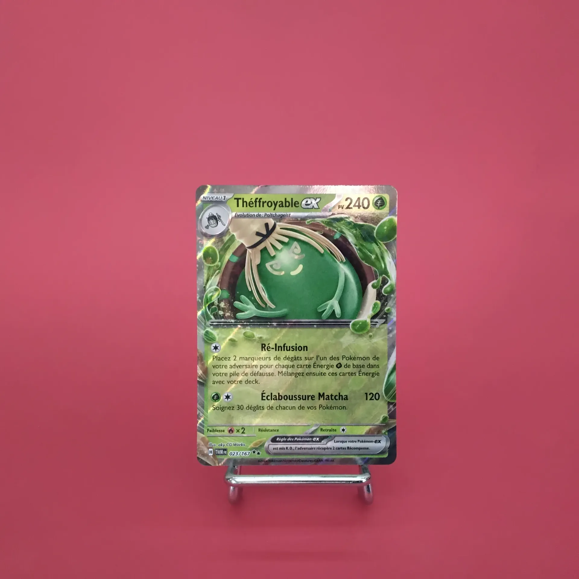 Carte Pokemon Théffroyable EX 023/167 - EV06 - Mascarade Crépusculaire - État Near Mint (FR)