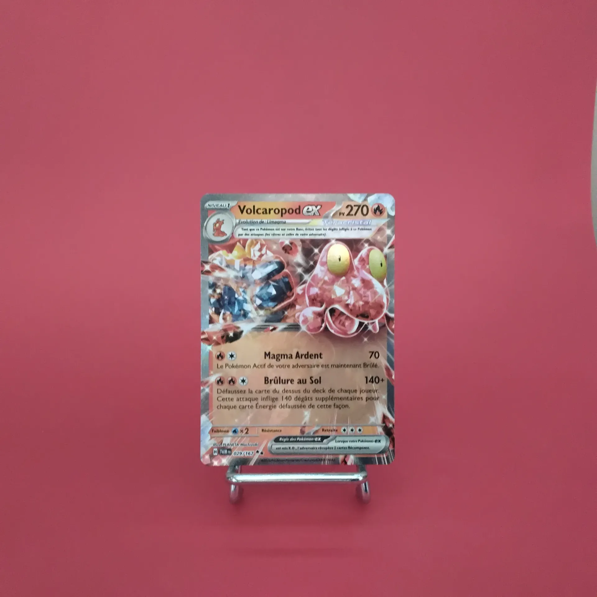 Carte Pokemon Volcaropod EX 029/167 - EV06 - Mascarade Crépusculaire - État Near Mint (FR)