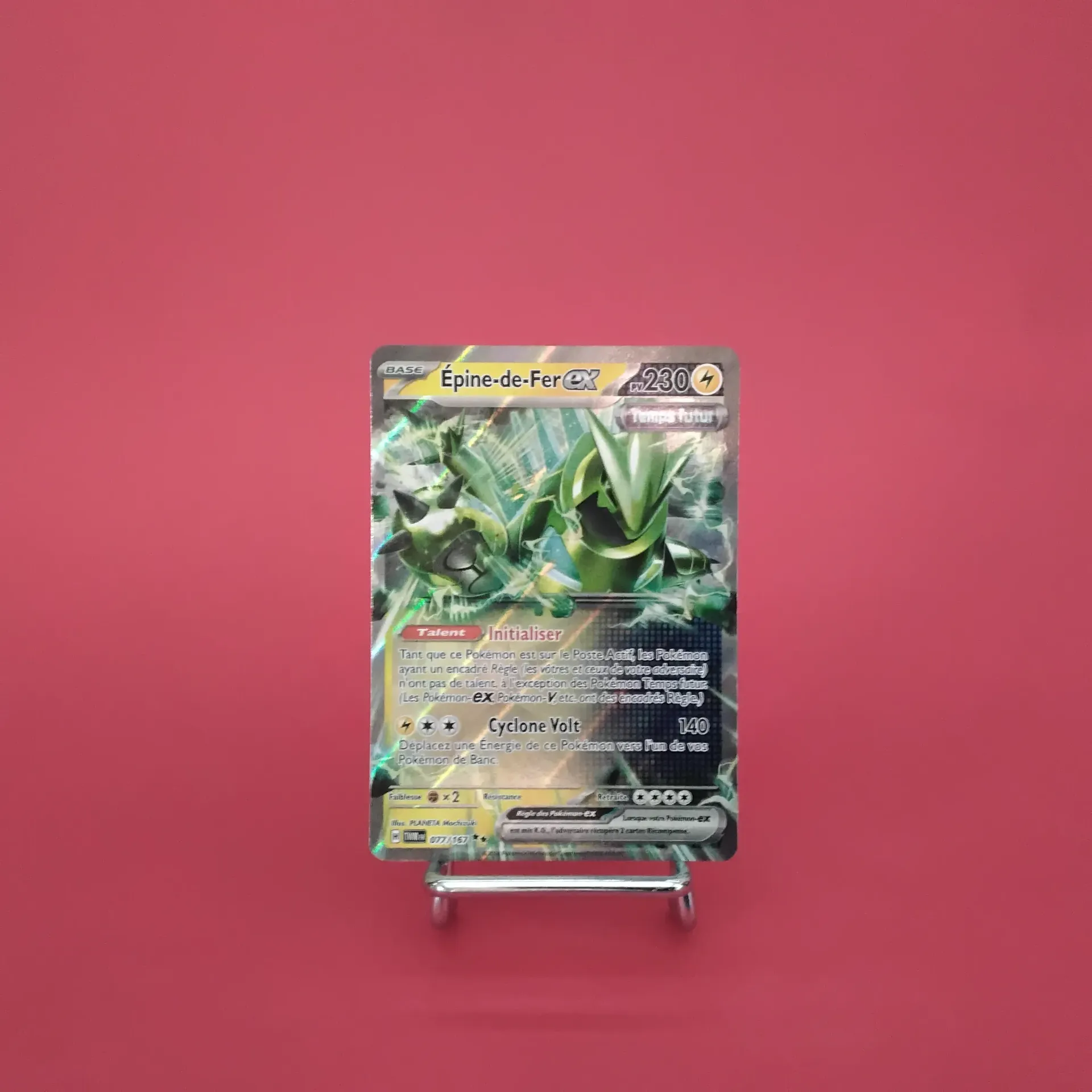 Carte Pokemon Épine-de-Fer EX 077/167 - EV06 - Mascarade Crépusculaire - État Near Mint (FR)